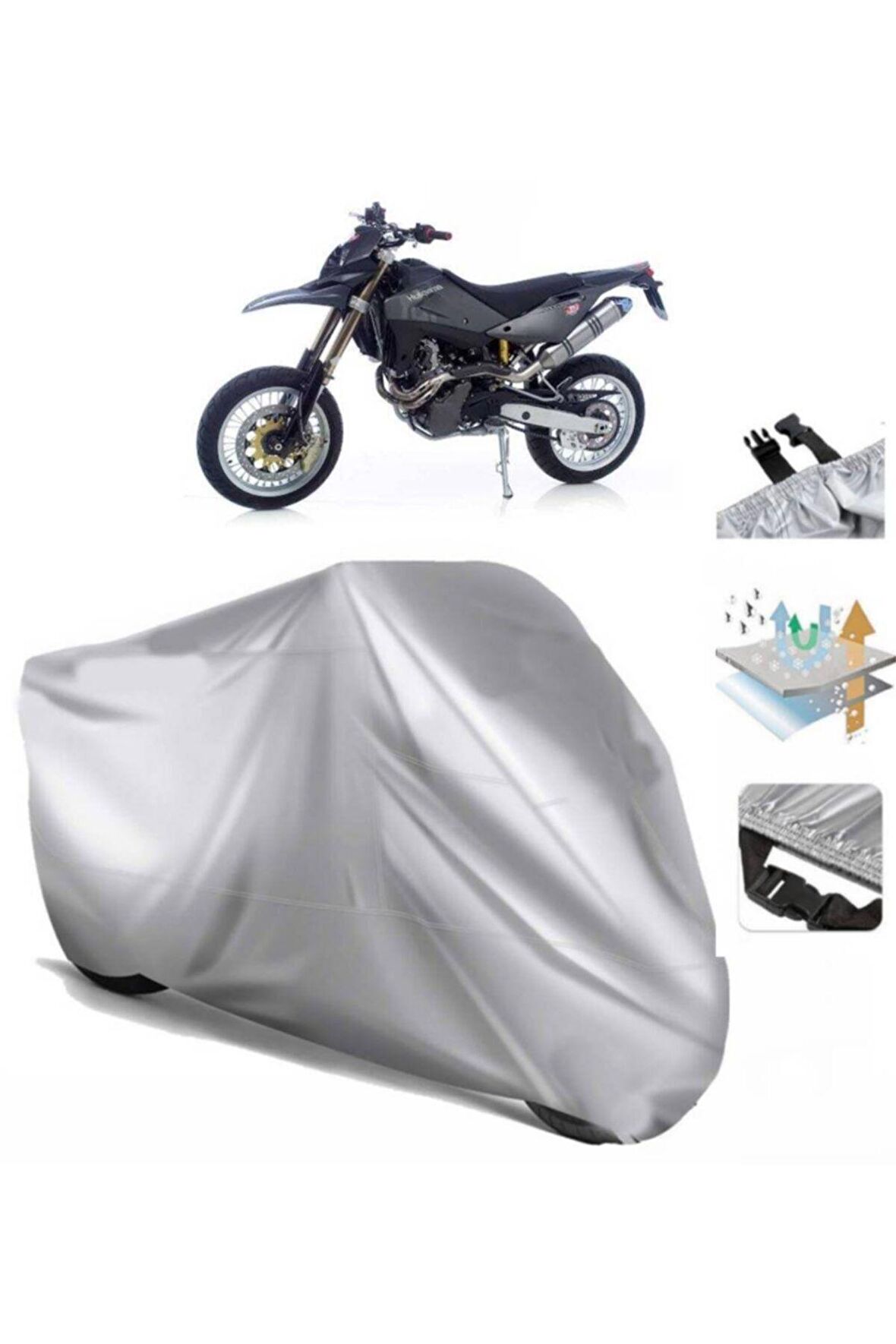 Husqvarna Sm 610 Motosiklet Brandası Arka Çanta Uyumlu (bağlantı Tokalı)