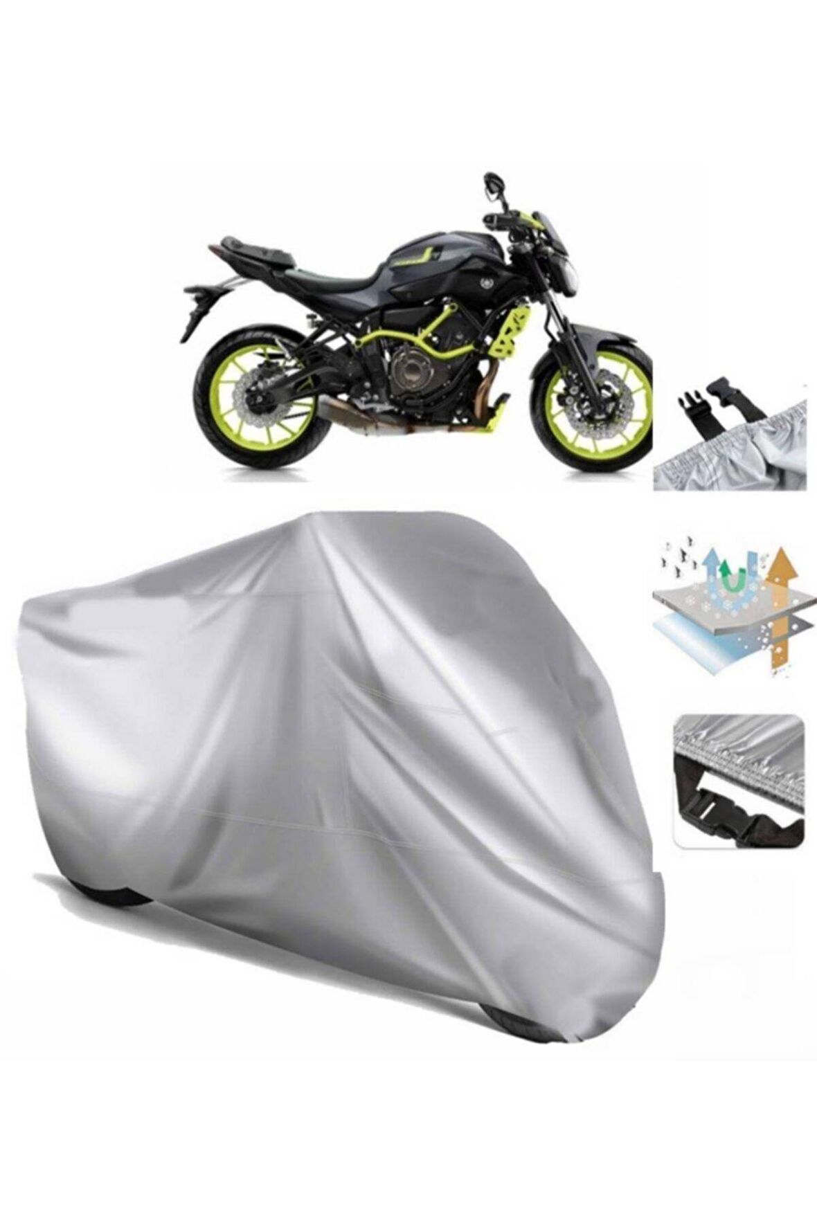 Yamaha Mt-07 Abs Motosiklet Brandası Arka Çanta Uyumlu (bağlantı Tokalı)
