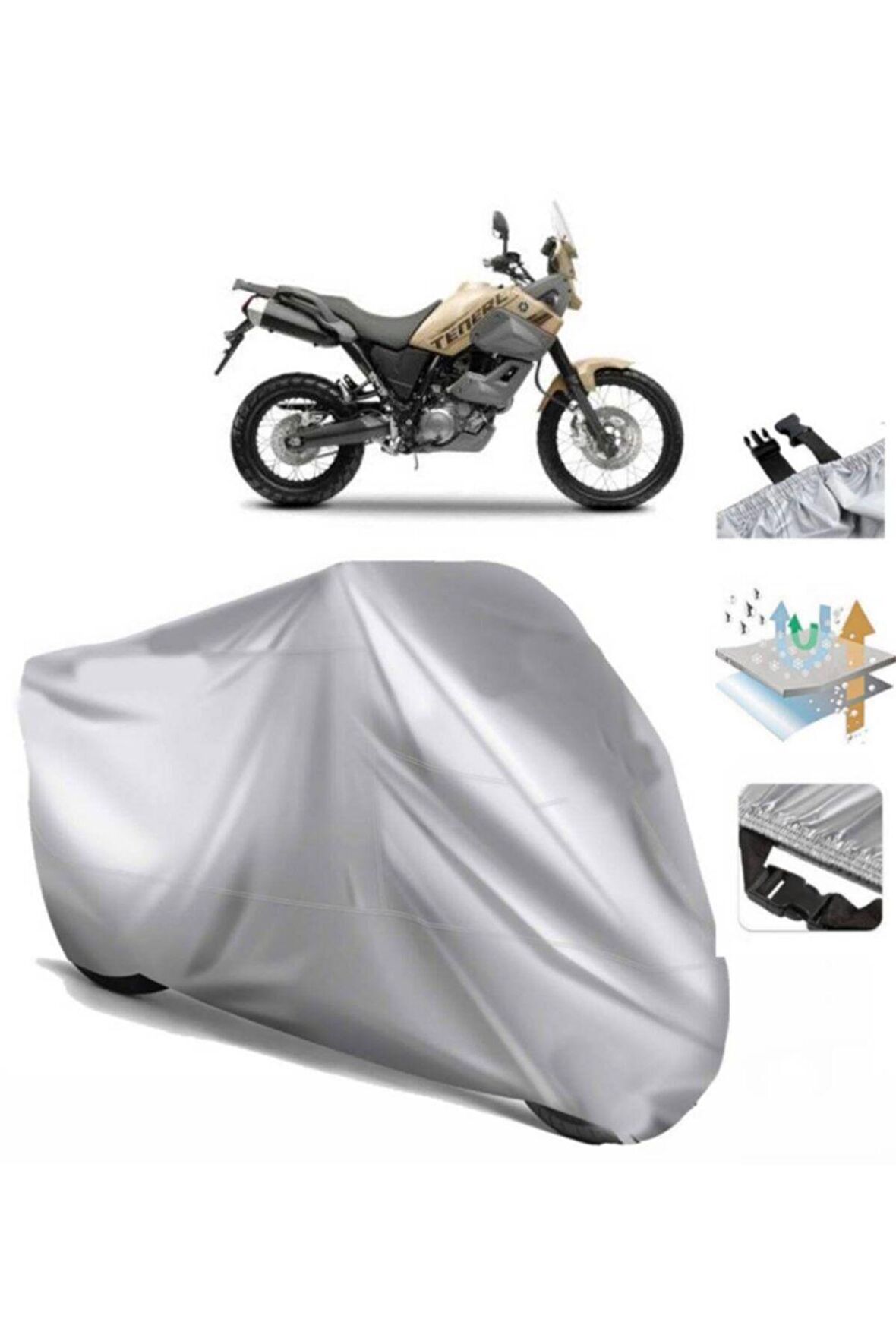 Yamaha Xtz 660z Tenere Motosiklet Brandası Arka Çanta Uyumlu (bağlantı Tokalı)
