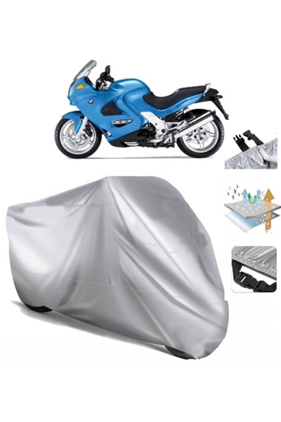 Bmw K 1200 Rs Motosiklet Brandası Arka Çanta Uyumlu (bağlantı Tokalı)