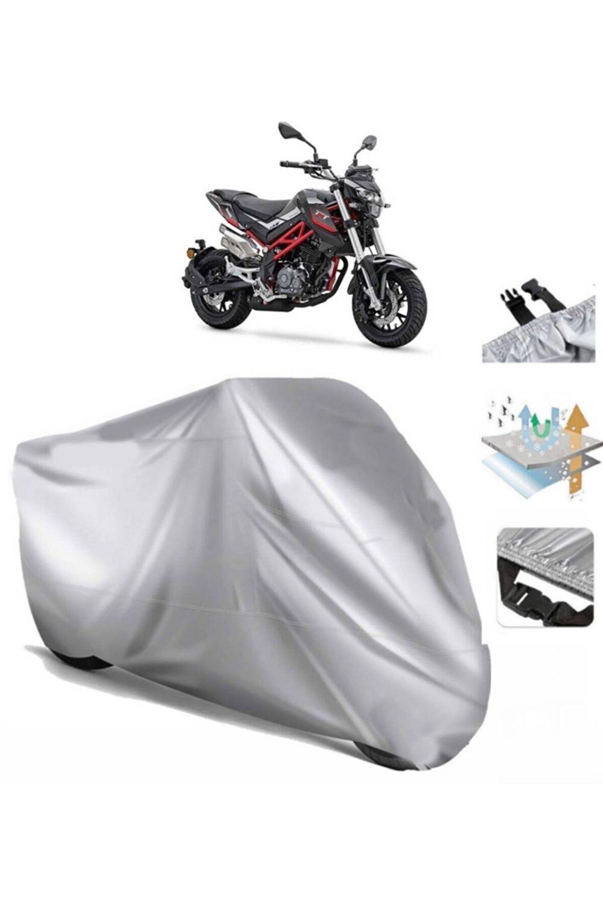 Benelli Tnt 125 Motosiklet Brandası Arka Çanta Uyumlu (bağlantı Tokalı)