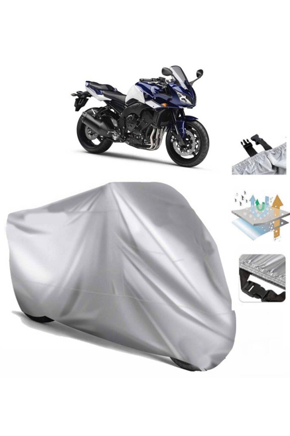 Yamaha Fz1 Fazer Motosiklet Brandası Arka Çanta Uyumlu (bağlantı Tokalı)