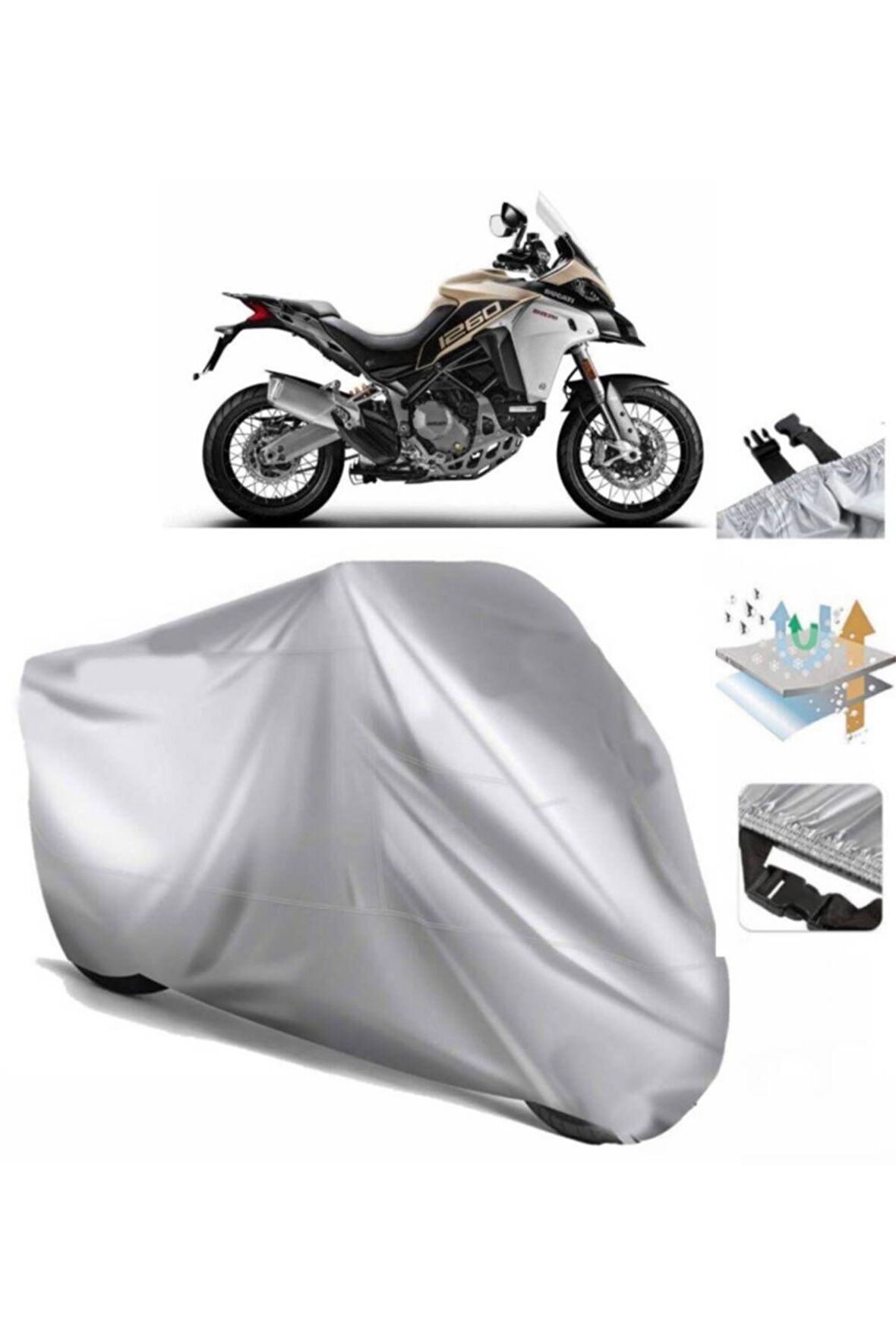 Ducati Multistrada 1260 Enduro Motosiklet Brandası Arka Çanta Uyumlu (bağlantı Tokalı)