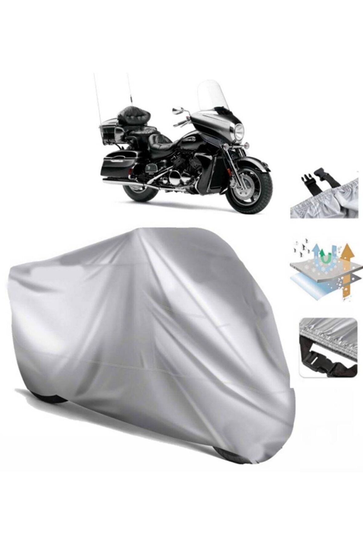 Yamaha Venture Royal Motosiklet Brandası Arka Çanta Uyumlu (bağlantı Tokalı)