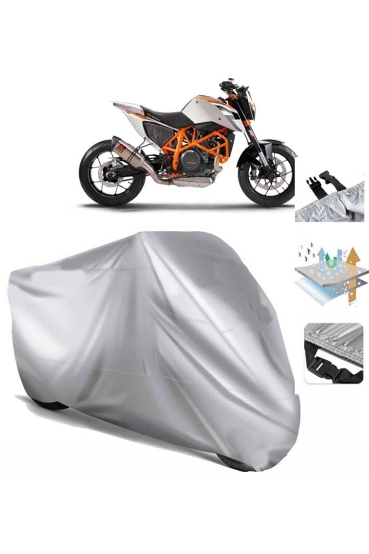 Ktm 690 Duke R Motosiklet Brandası Arka Çanta Uyumlu (bağlantı Tokalı)