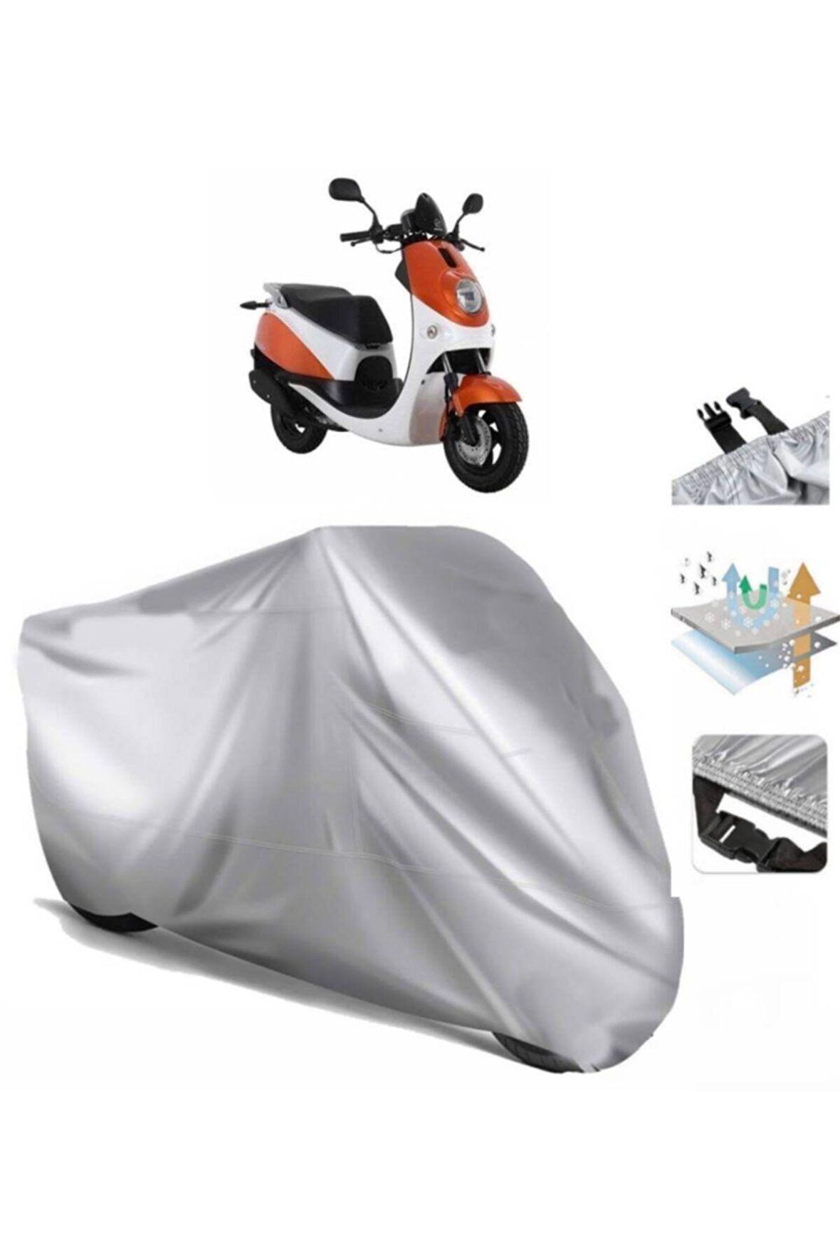 Daelim Beagle Motosiklet Brandası Arka Çanta Uyumlu (bağlantı Tokalı)