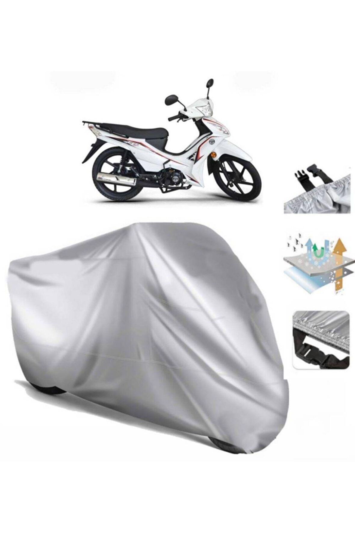Kuba Ege 50 Motosiklet Brandası Arka Çanta Uyumlu (bağlantı Tokalı)