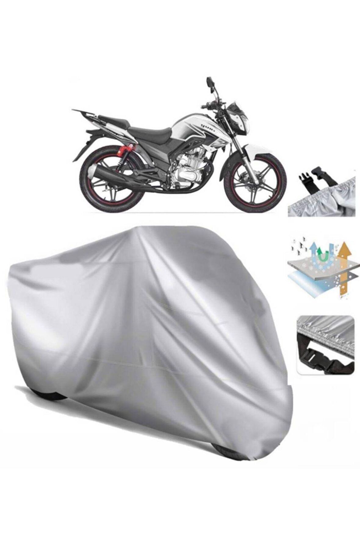 Yuki Drag 200 Motosiklet Brandası Arka Çanta Uyumlu (bağlantı Tokalı)