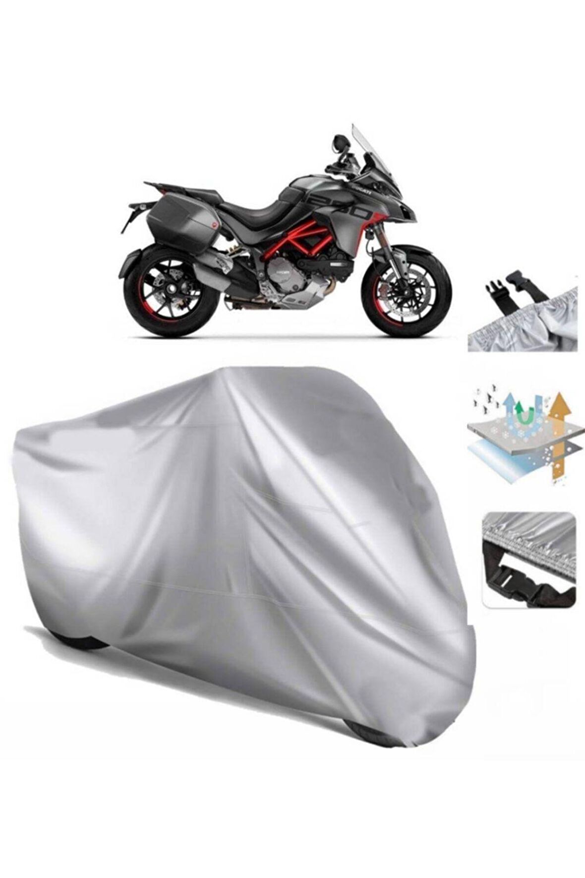 Ducati Multistrada 1260 Touring Pack Motosiklet Brandası Arka Çanta Uyumlu (bağlantı Tokalı)
