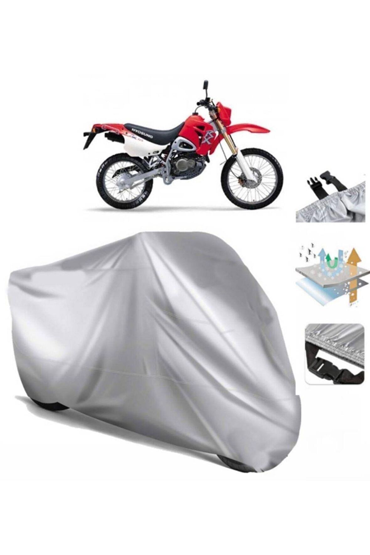Hyosung Rx 125 Motosiklet Brandası Arka Çanta Uyumlu (bağlantı Tokalı)