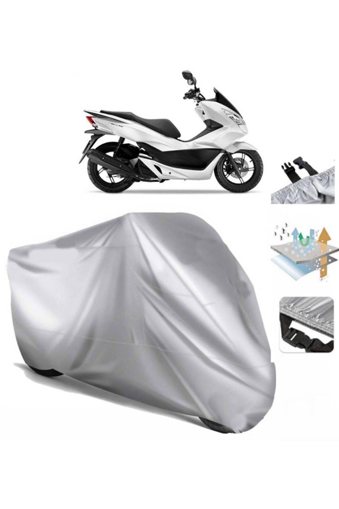 Honda Pcx 150 Motosiklet Brandası Arka Çanta Uyumlu (bağlantı Tokalı)