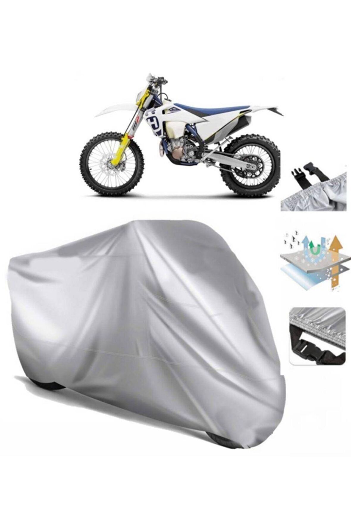Husqvarna Fe 450 Motosiklet Brandası Arka Çanta Uyumlu (bağlantı Tokalı)