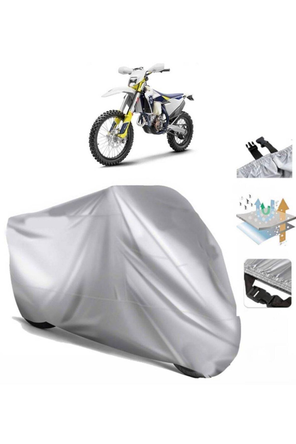Husqvarna Fe 250 Motosiklet Brandası Arka Çanta Uyumlu (bağlantı Tokalı)