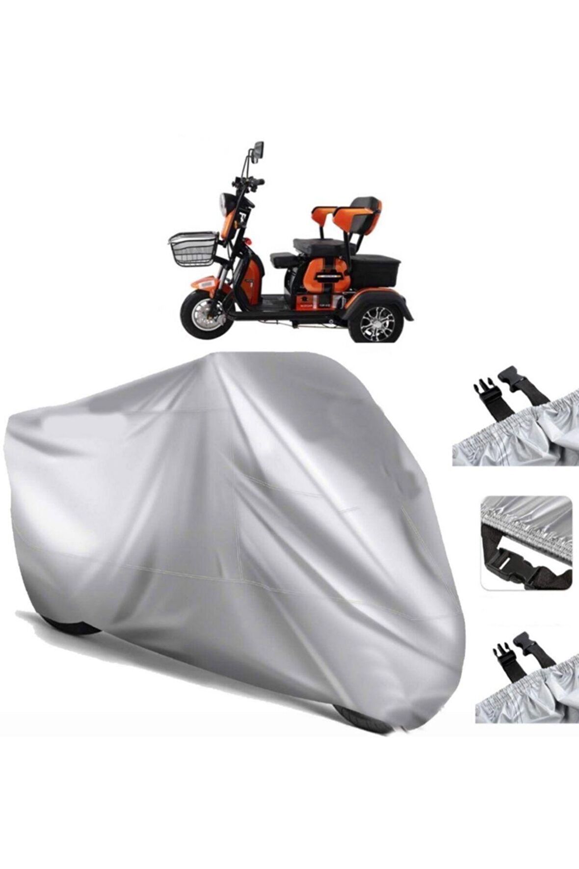 Arora Ar 1000 Moped Elektrikli Motor Brandası Arka Çanta Uyumlu (bağlantı Tokalı)