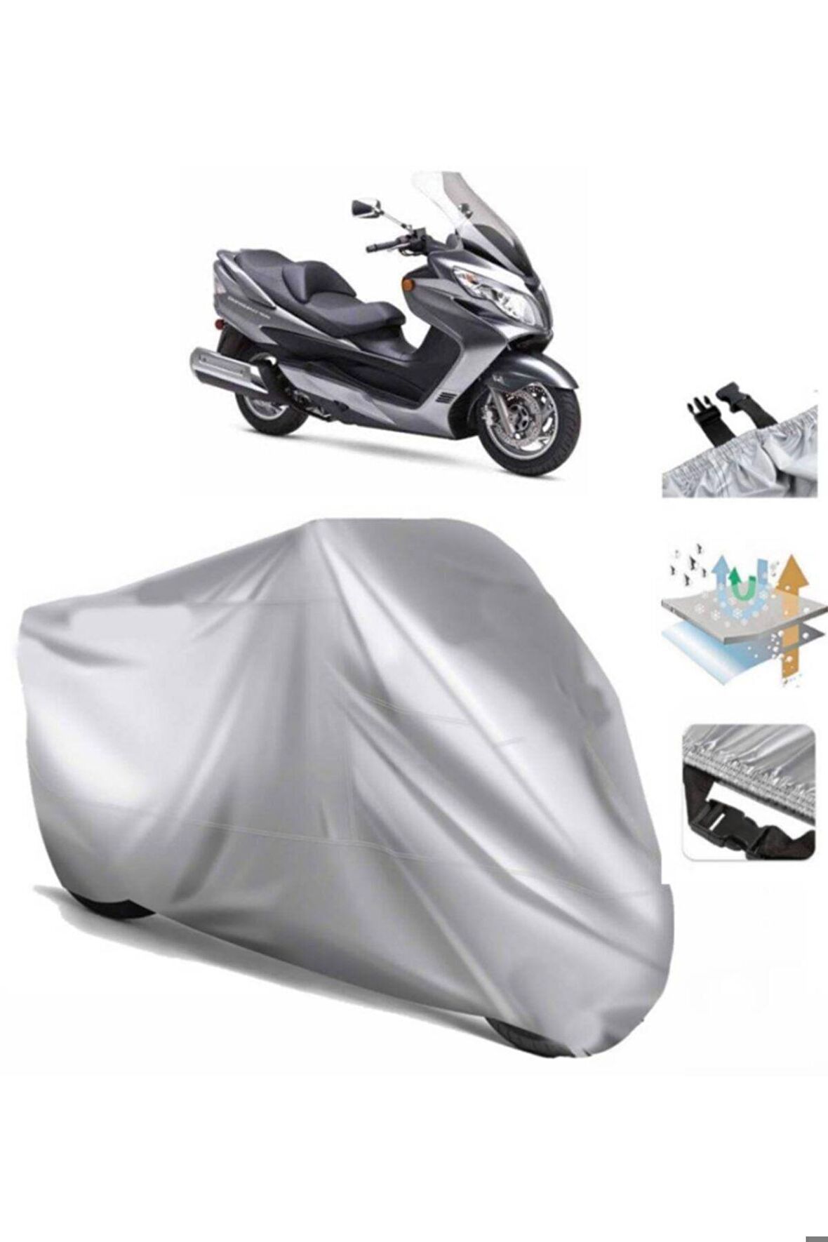 Suzuki Burgman An 400 Motosiklet Brandası Motor Branda (bağlantı Tokalı)