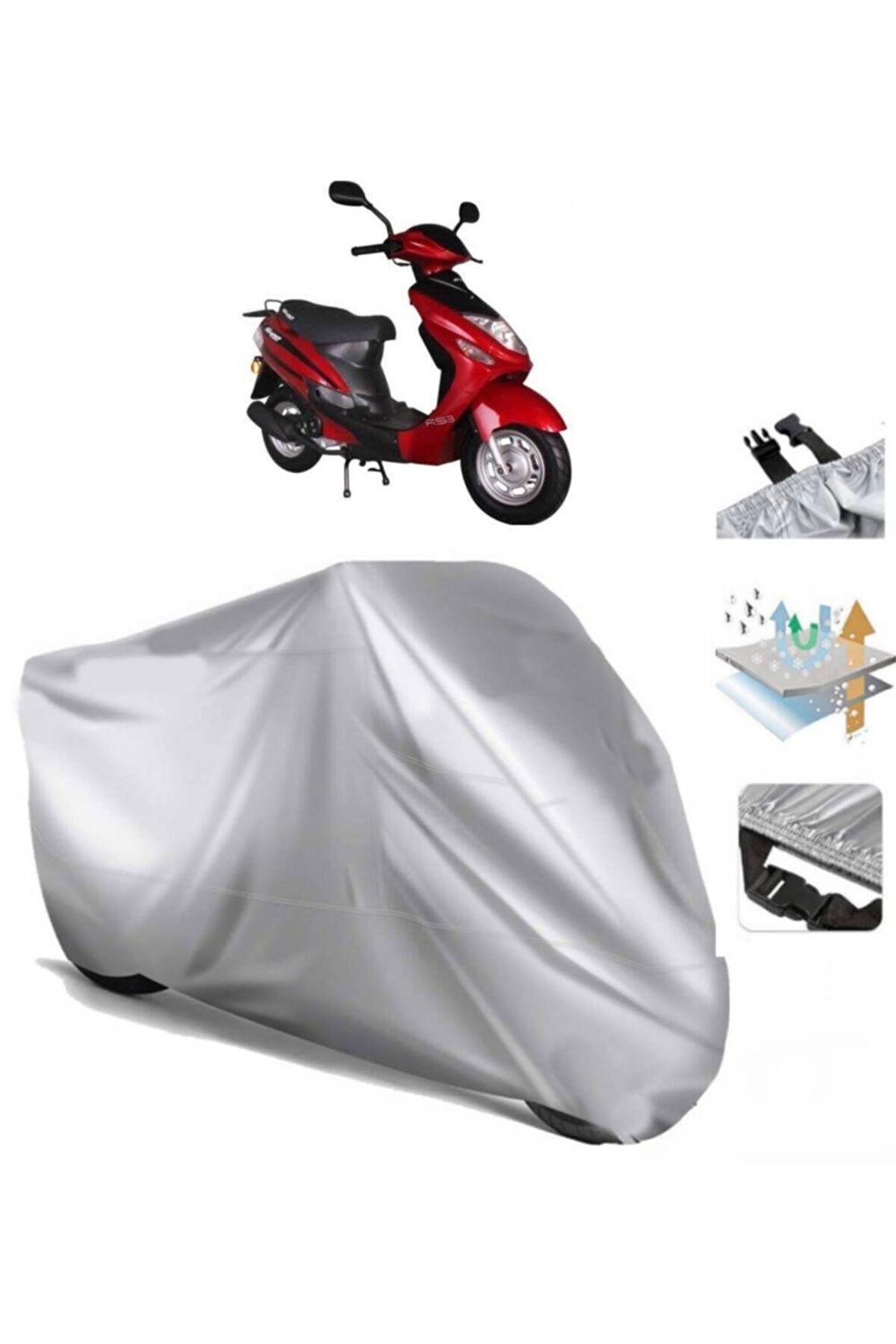 Revolt Rs3 Motosiklet Brandası Motor Branda (bağlantı Tokalı)