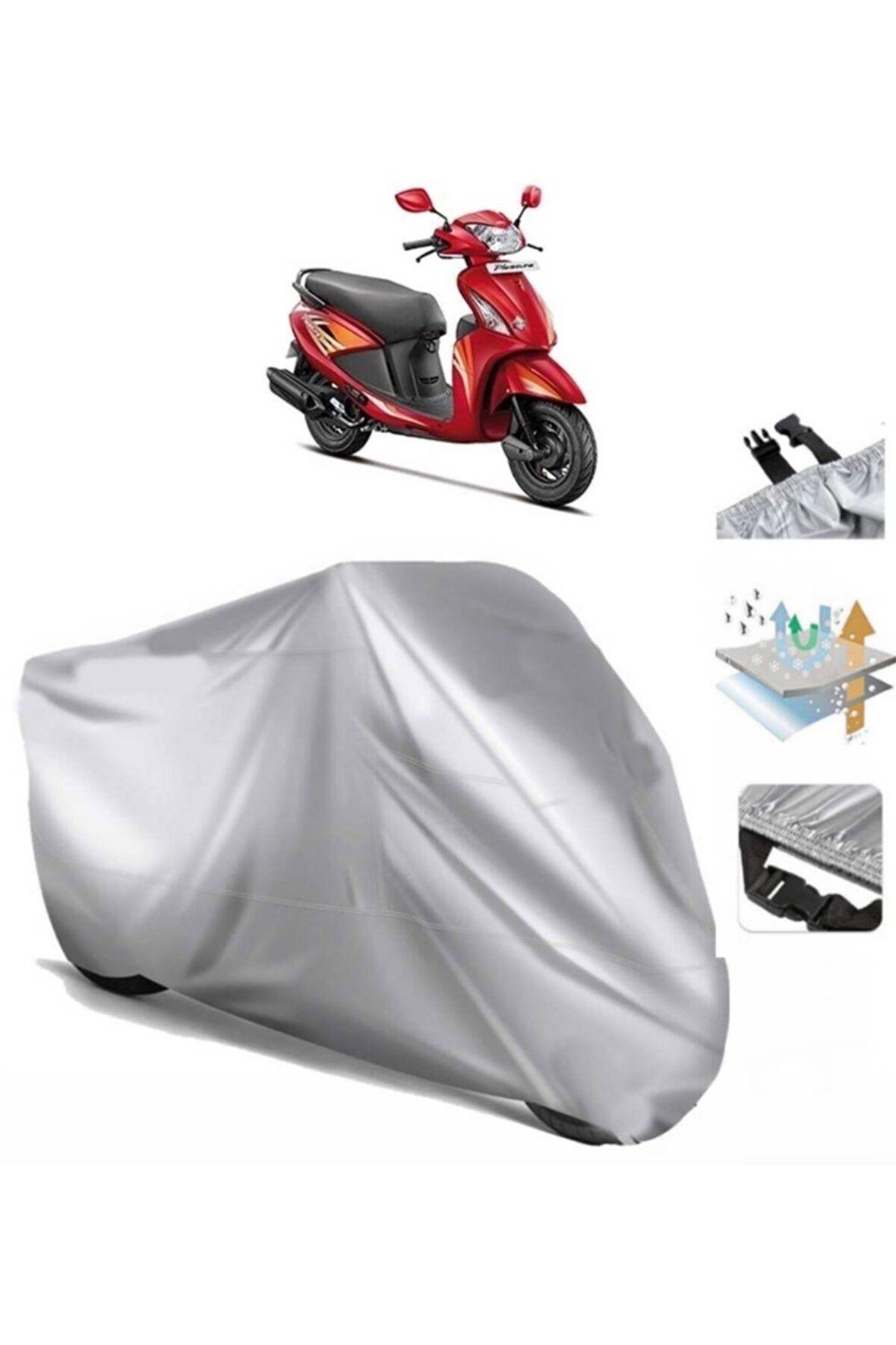 Hero Pleasure Motosiklet Brandası Motor Branda (bağlantı Tokalı)