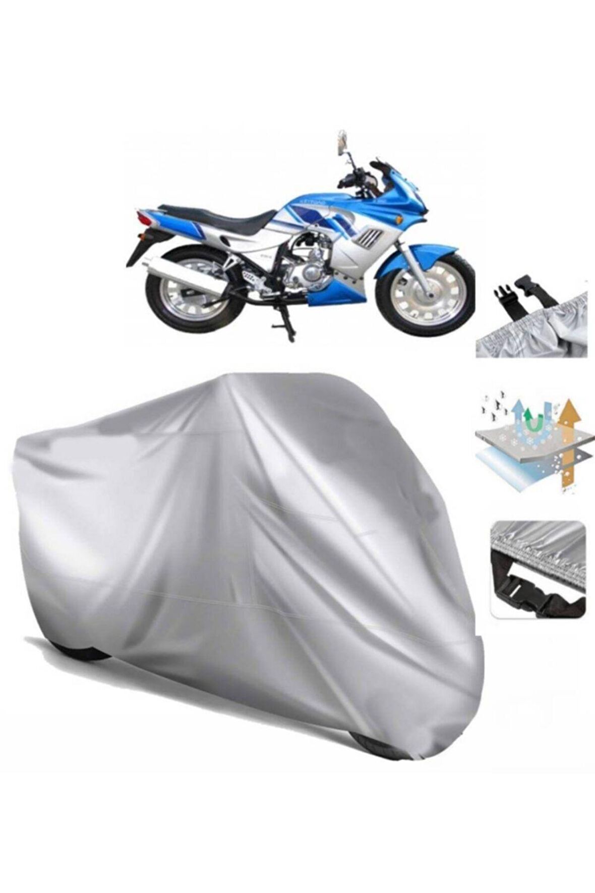 Kinroad Xt 200 Motosiklet Brandası Motor Branda (bağlantı Tokalı)