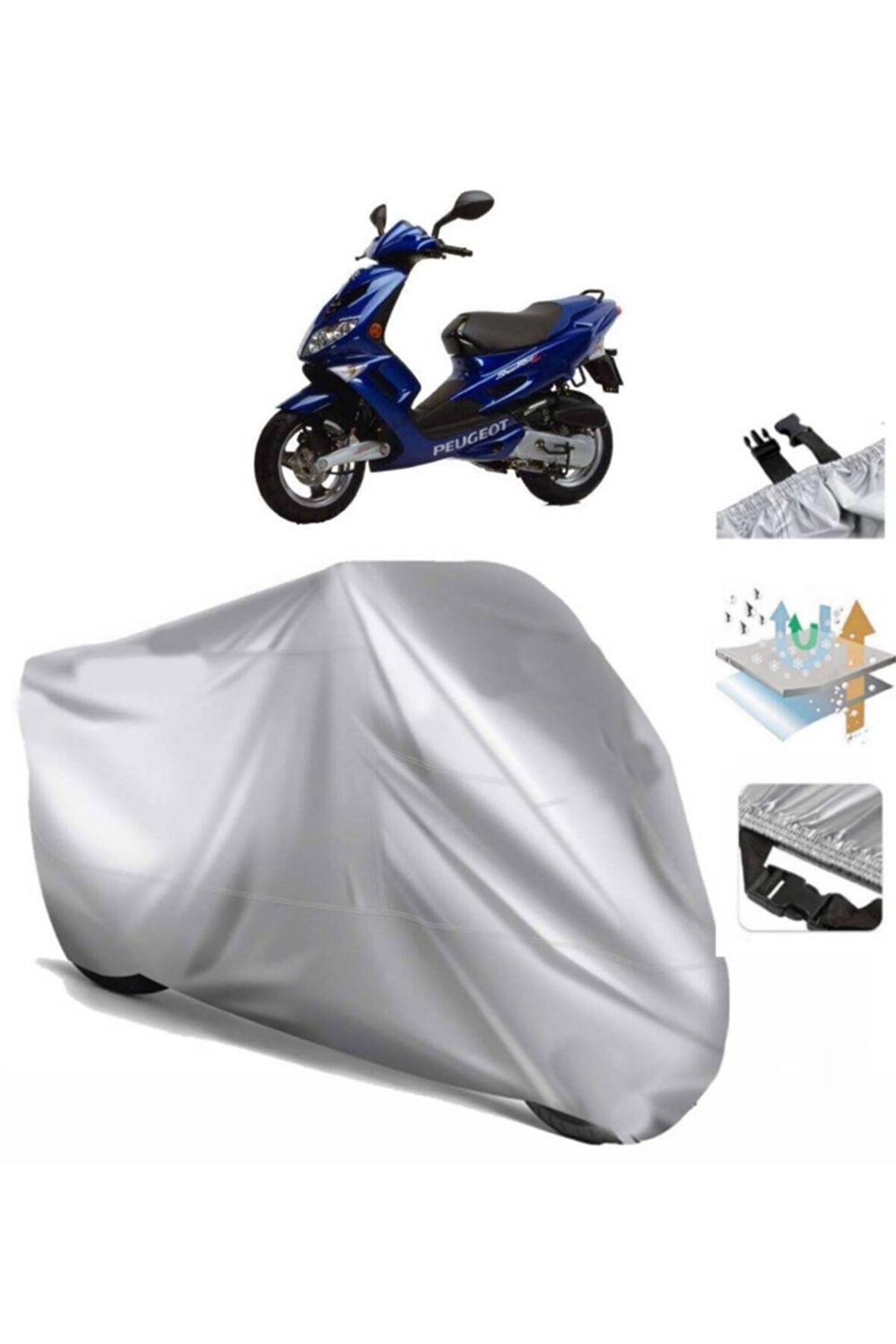 Peugeot Speedfight 100 Motosiklet Brandası Motor Branda (bağlantı Tokalı)