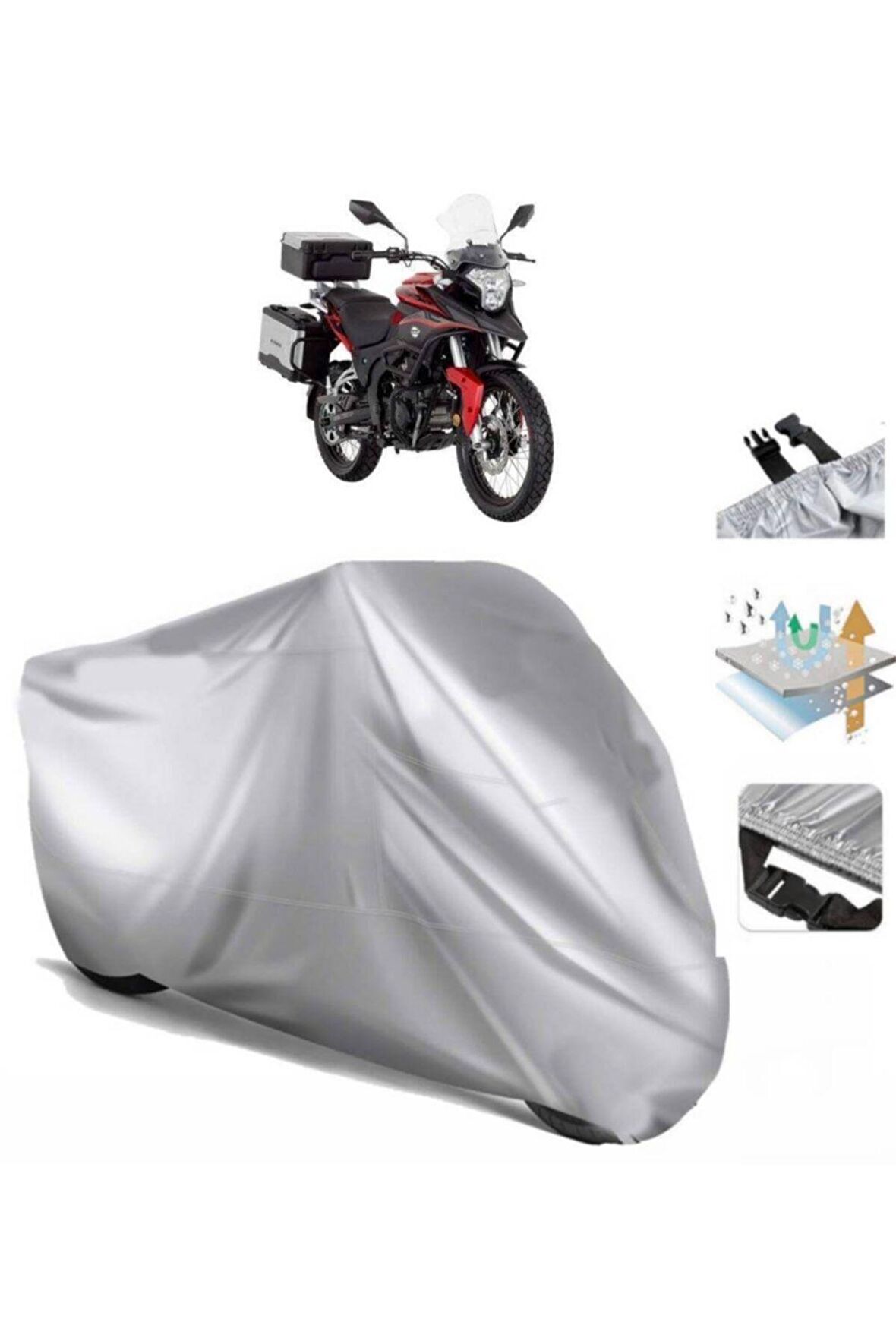 Mondial Rx3i Evo-abs Motosiklet Brandası Motor Branda (bağlantı Tokalı)