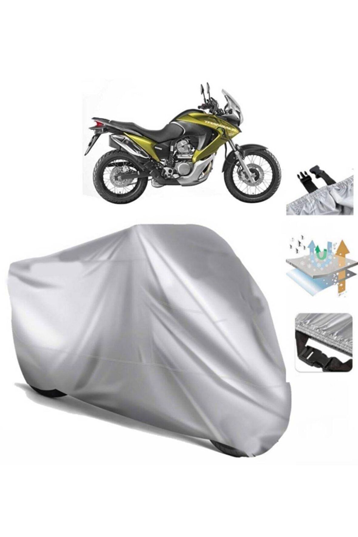 Honda Xl 700 Transalp Motosiklet Brandası Motor Branda (bağlantı Tokalı)