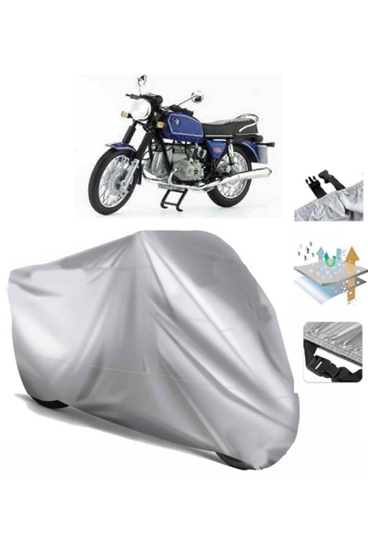 Bmw R 60-6 Motosiklet Brandası Motor Branda (bağlantı Tokalı)