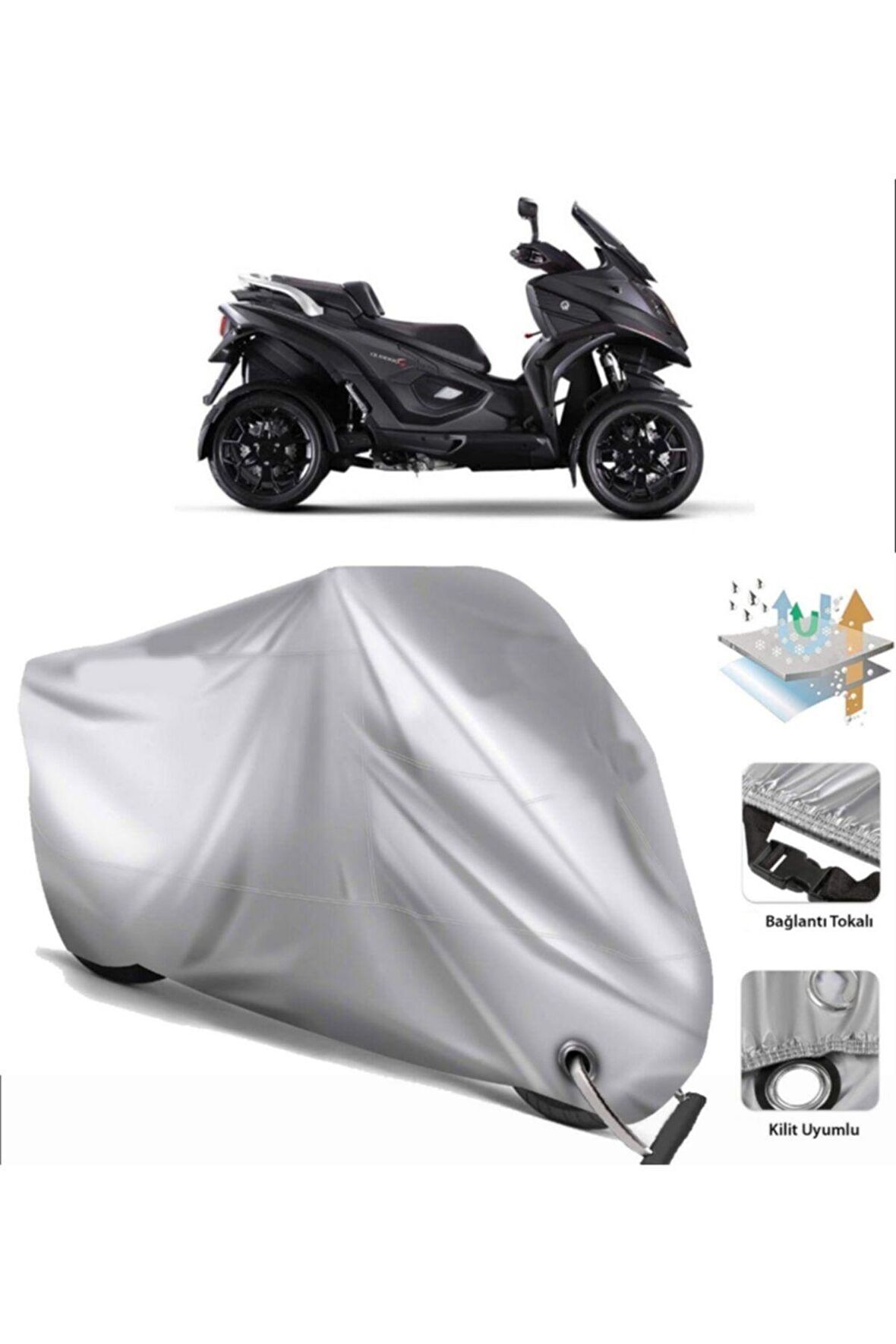 Qooder Qv4 Motosiklet Brandası Arka Çanta Uyumlu (bağlantı Tokalı)