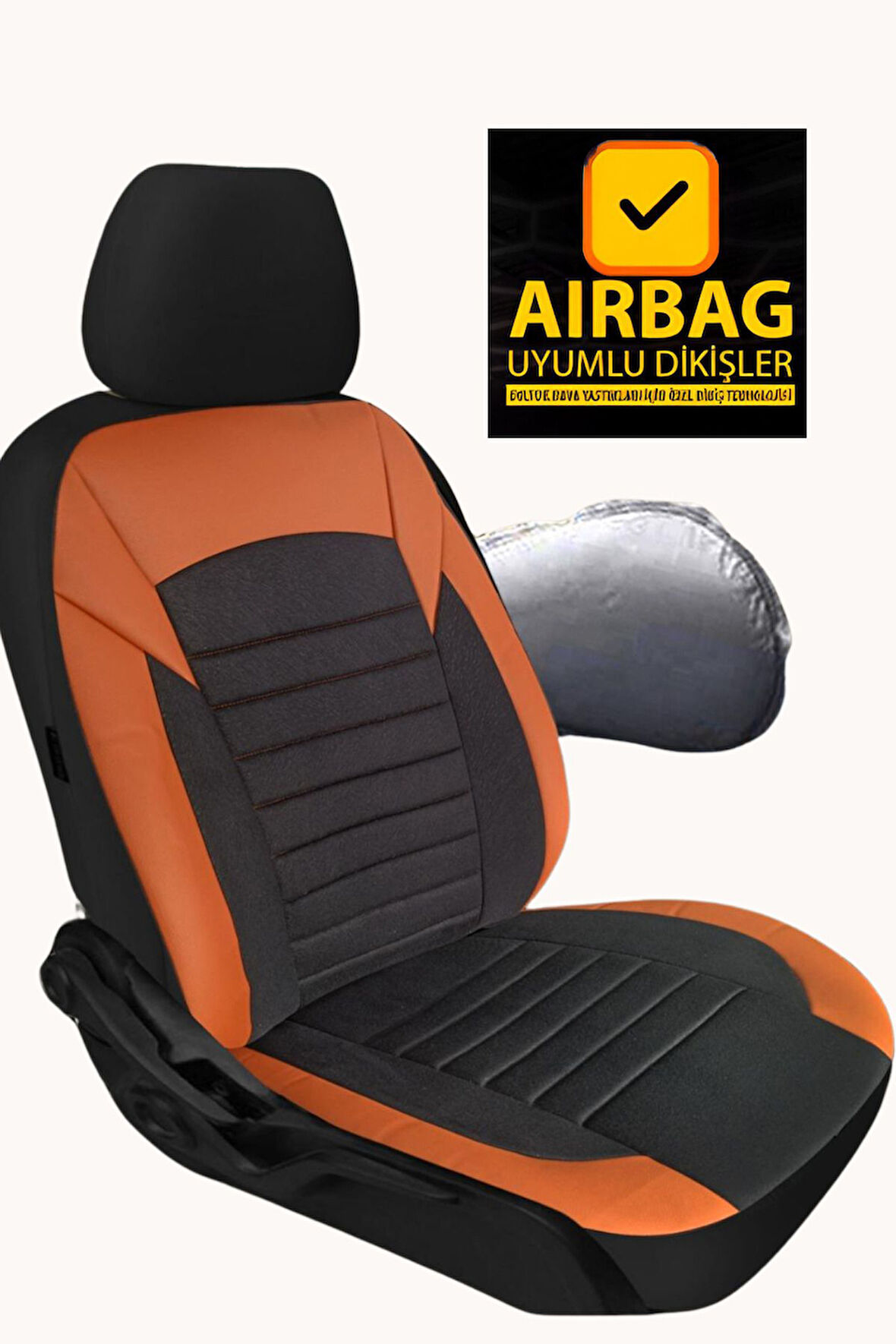 Seat Leon  Hatchback 2011-2012  Aracınıza Uyumlu Meyra Serisi Tay Tüyü Deri Detay Taba