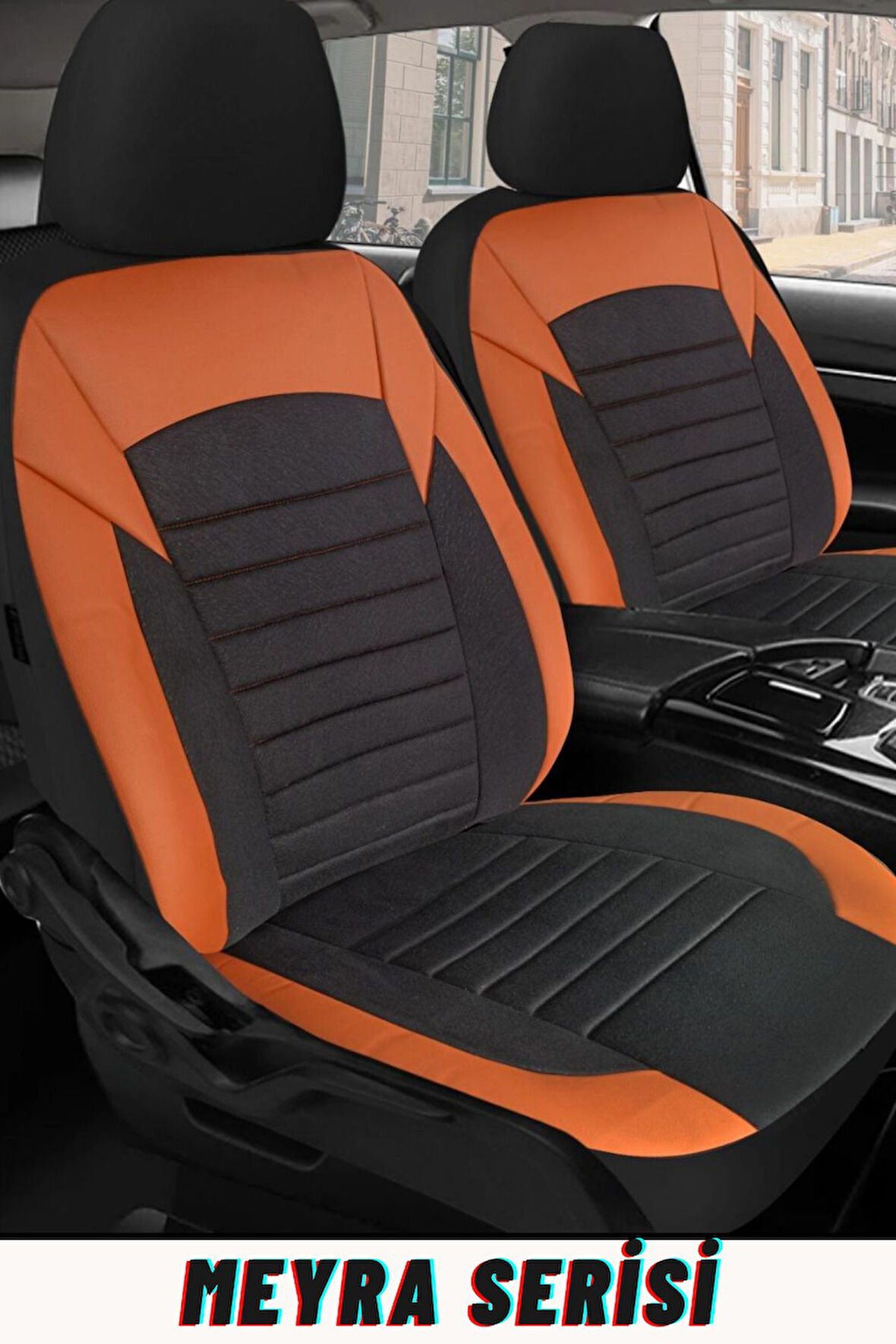 Skoda Octavia Sedan 2014 ve Sonrası Aracınıza Uyumlu Meyra Serisi Tay Tüyü Deri Detay Bej