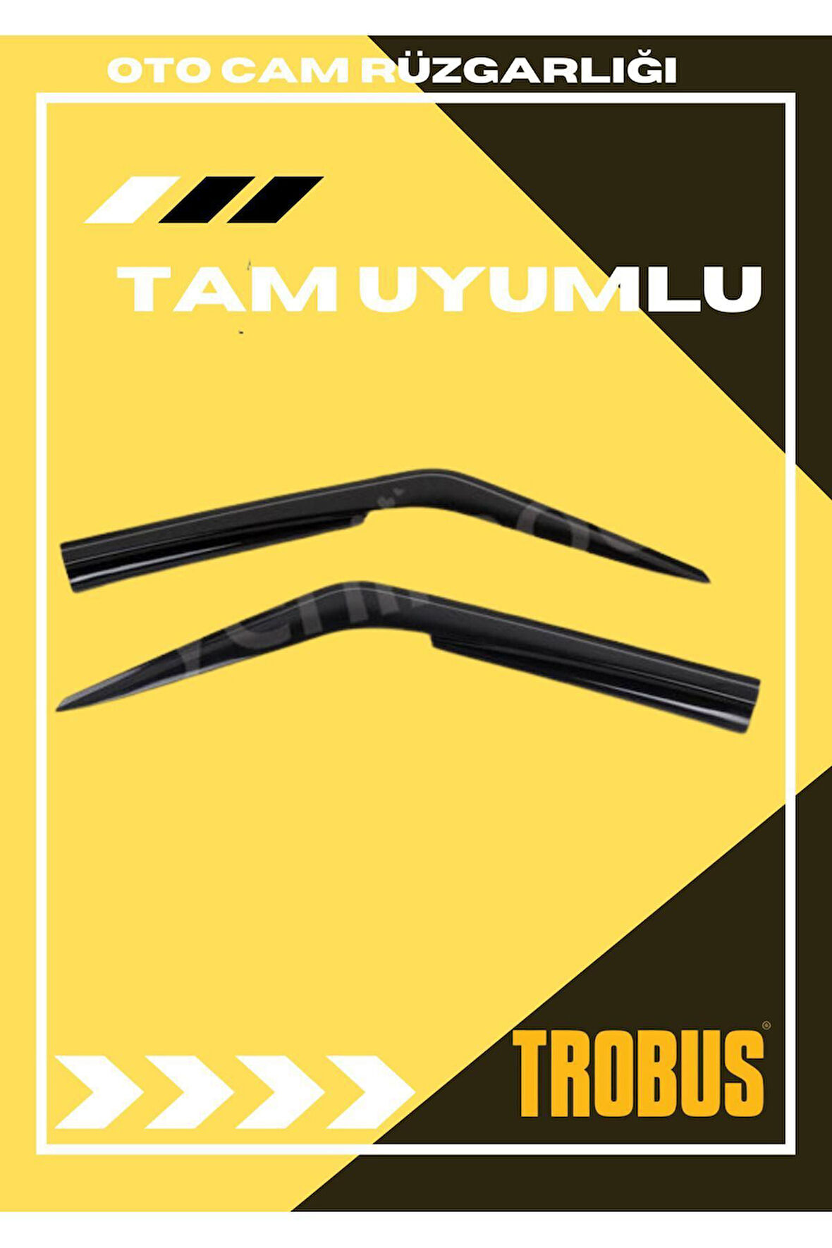 Ford Transit 2002-2013 Tüm Kasalar Tam Uyumlu Mügen Cam Rüzgarlığı 2li