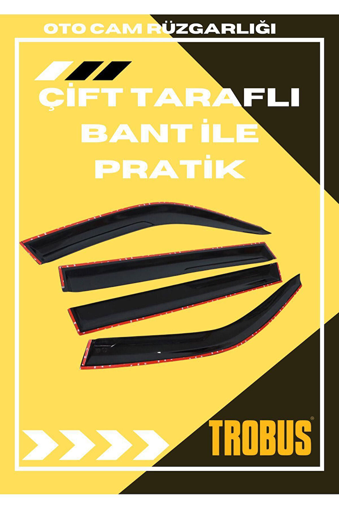 Renault Megane 2 2003-2010 Sedan-HB Tam Uyumlu Mügen Cam Rüzgarlığı 4lü