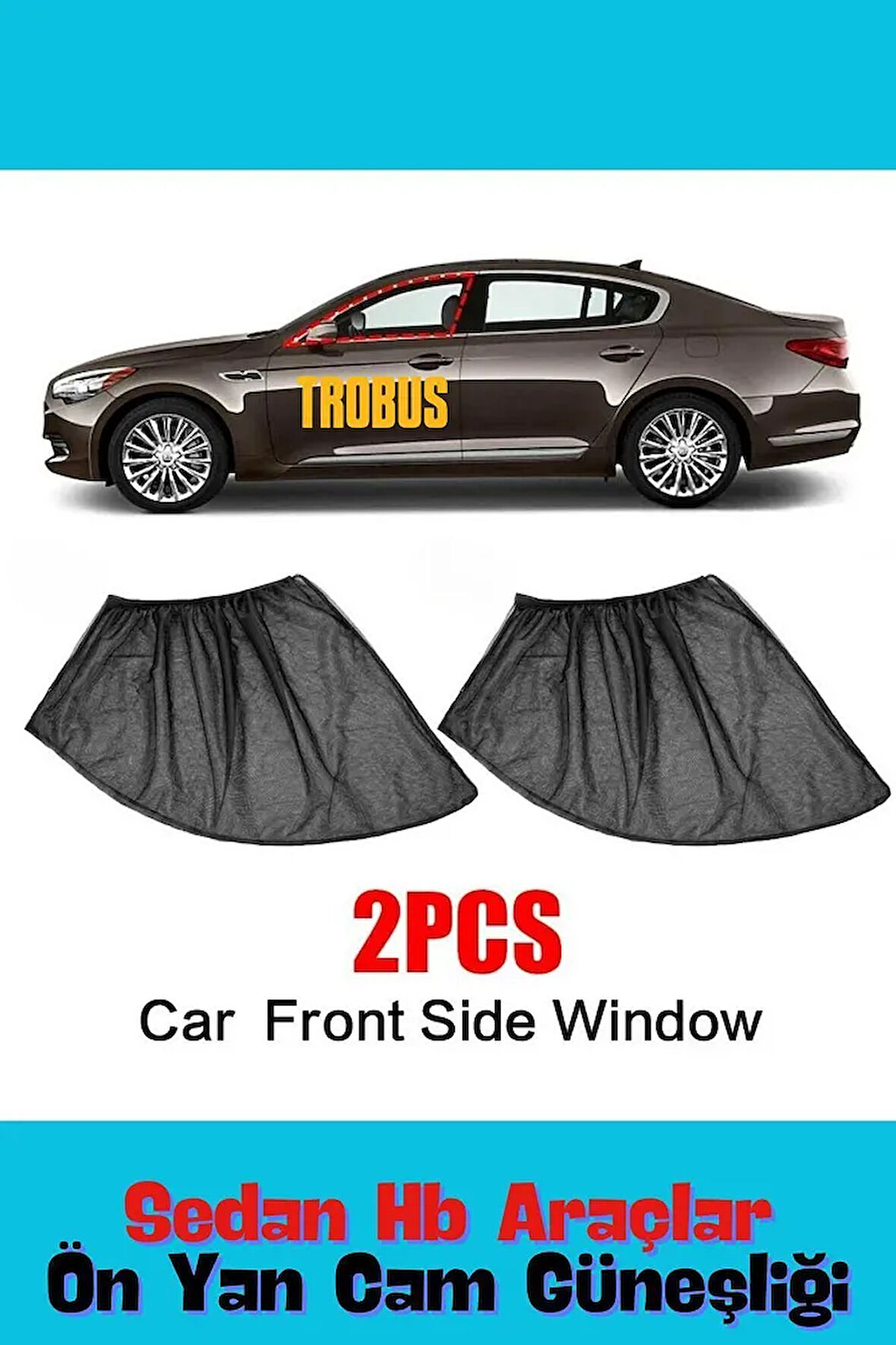 Citroen C4 2004 - 2010 Hatchback Uyumlu Yan Cam Güneşliği Ön veya Arka