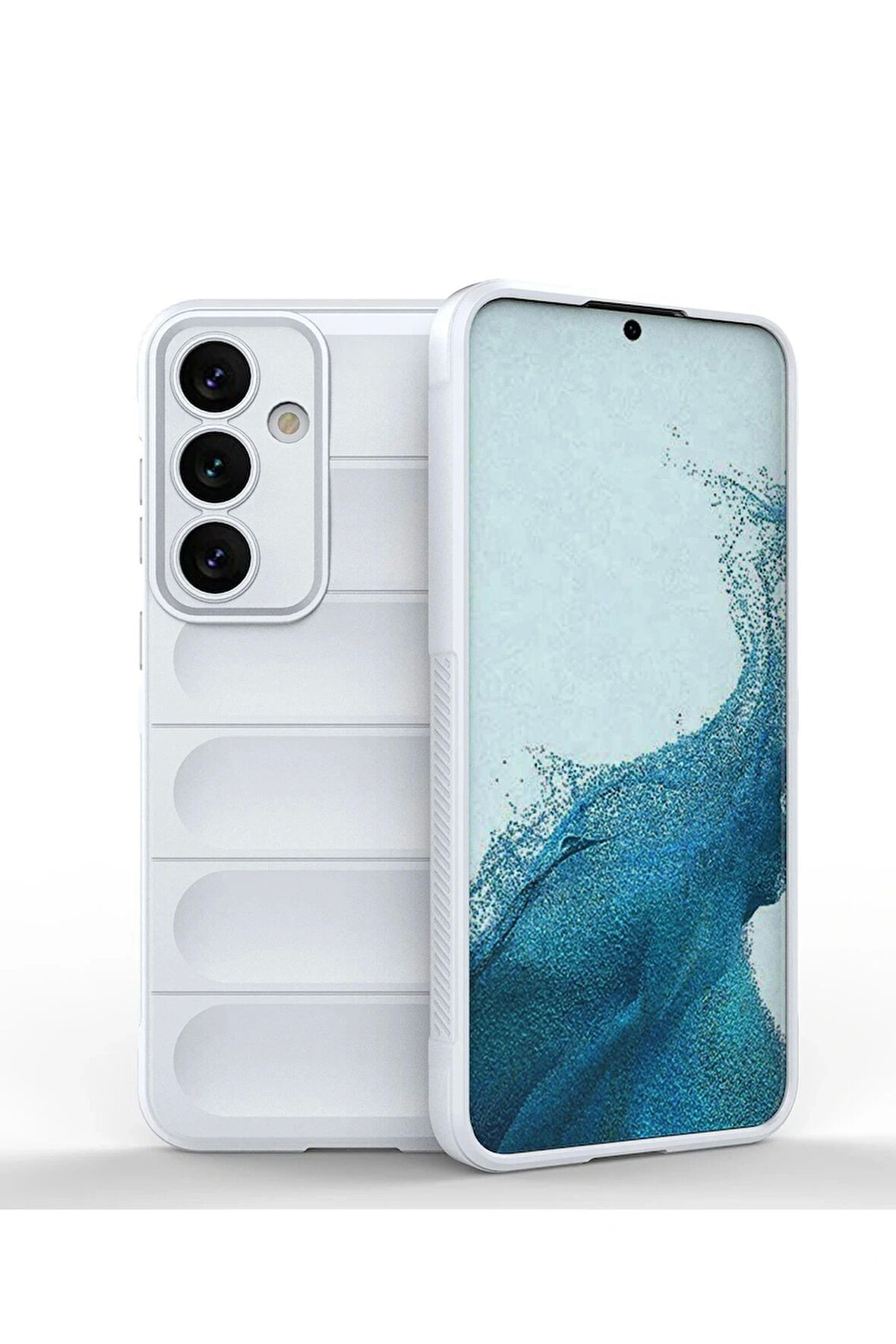 Samsung Uyumlu Galaxy S24 Kılıf Optimum Silikon - Krem