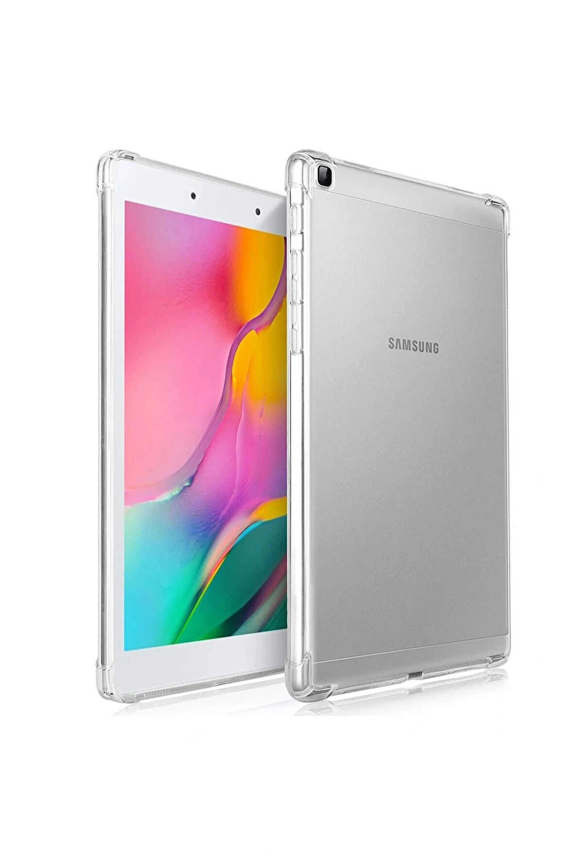 Samsung Uyumlu Galaxy T290 Tab A 8 Kılıf Anti Şeffaf Tablet Silikon - Şeffaf