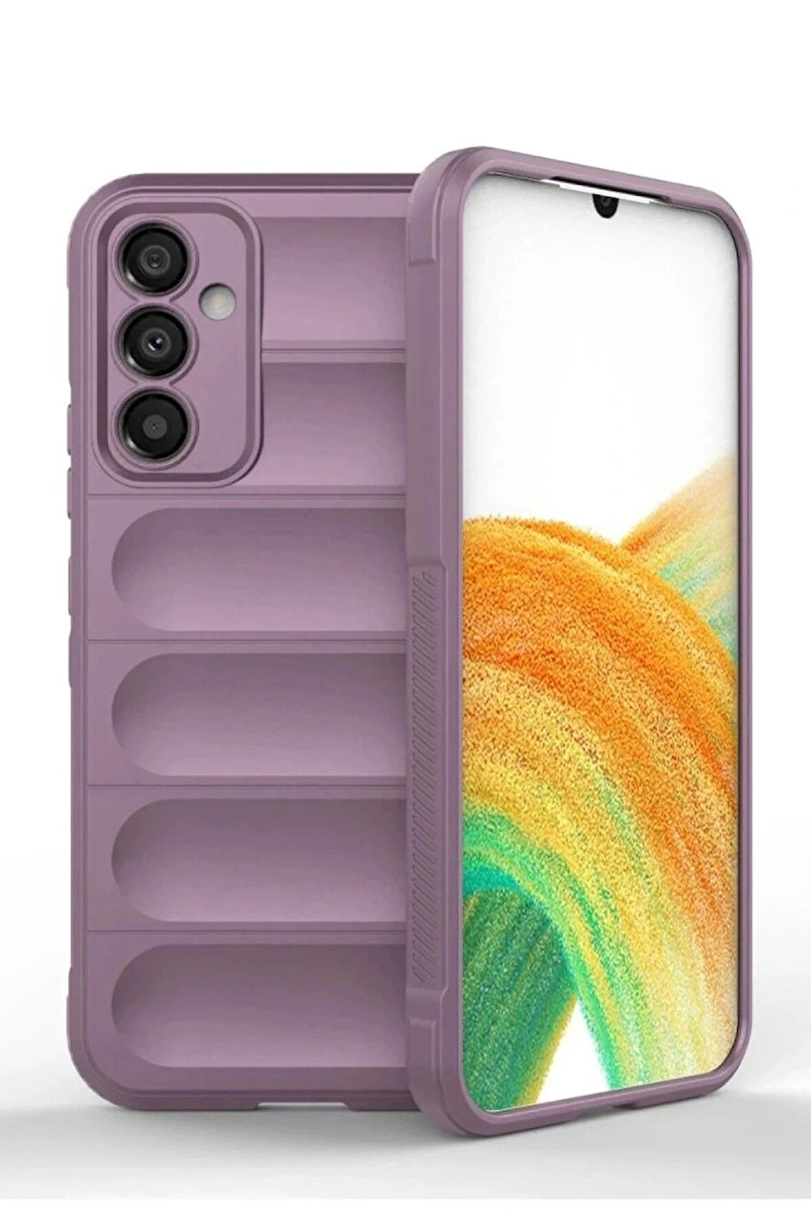 Samsung Uyumlu Galaxy A15 4G Kılıf Optimum Silikon - Mor