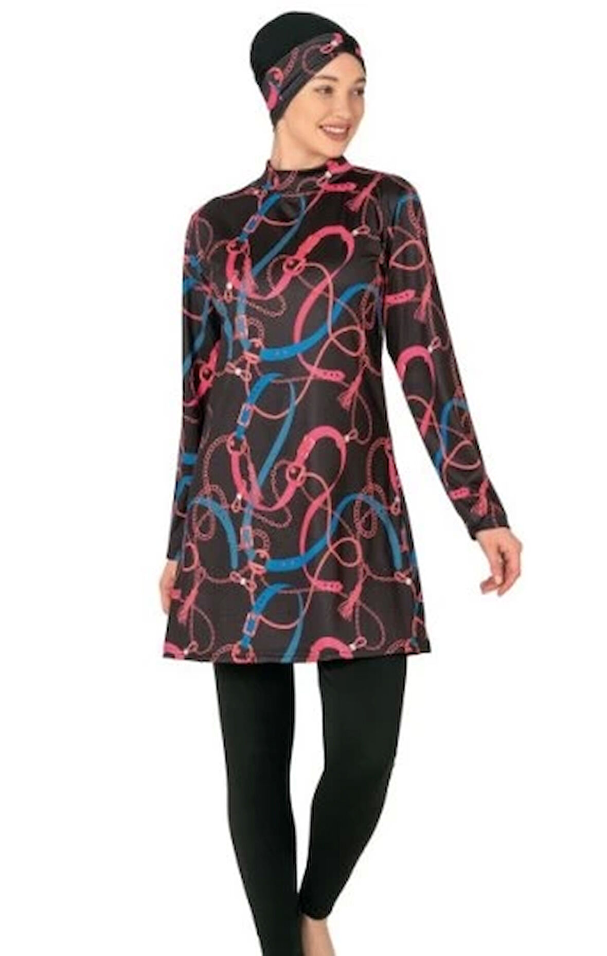 Fantasy 3408 Kadın Desenli Tesettür Mayo