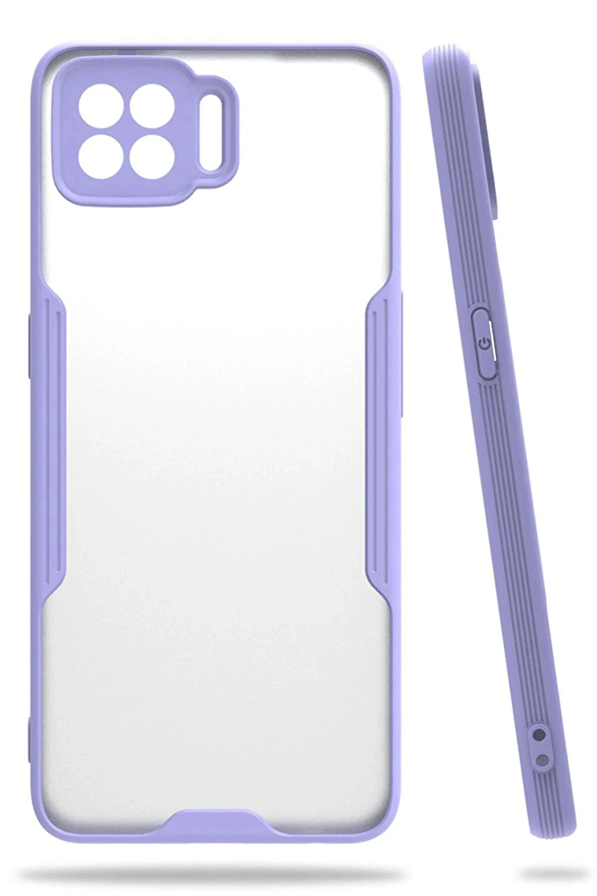 Oppo A73 Kılıf Platin Silikon - Lila