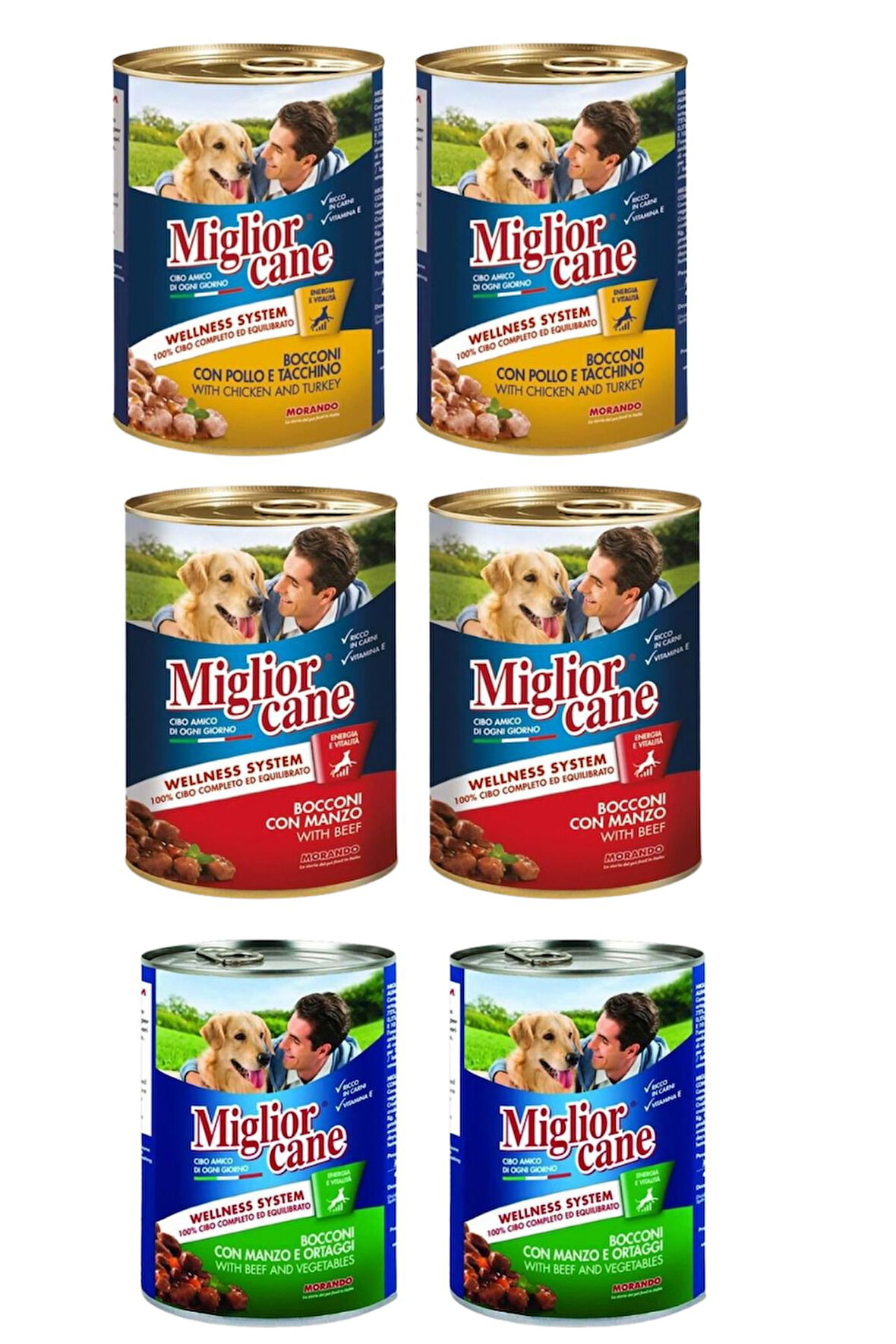 Karışık Köpek Konservesi 405 G x 6 adet