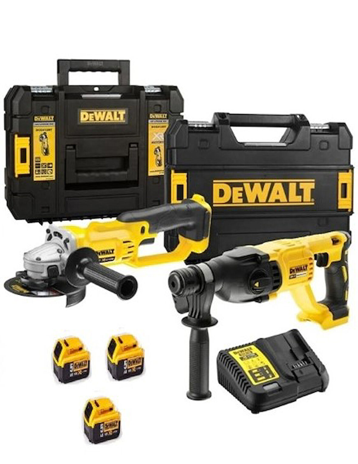 Dewalt Dch133nt Şarjlı Kırıcı Delici 2.6j Dcg412 Şarjlı Avuç Taşlama