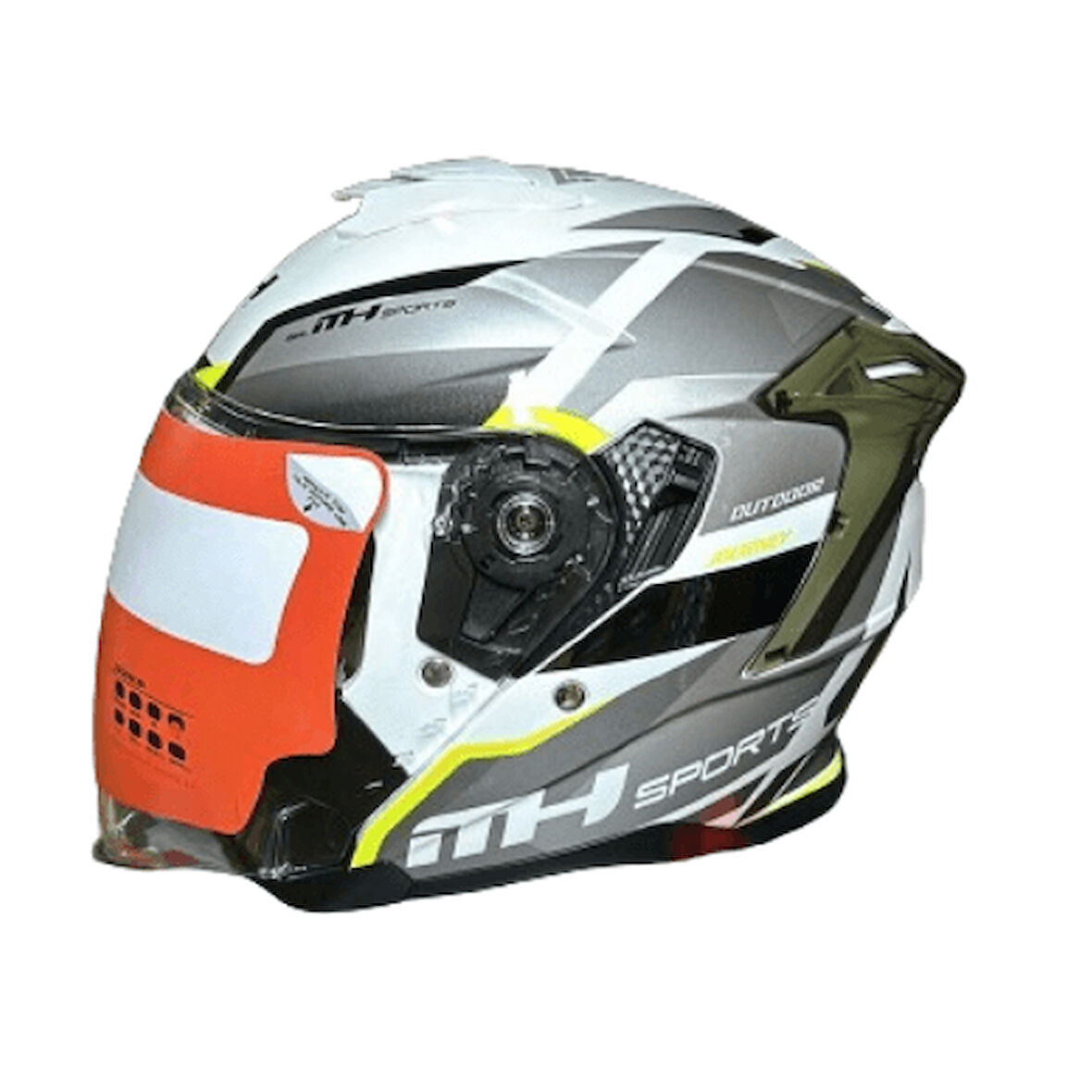 MT Helmets M Beden Yarım Gözlüklü Nano Gloss White Kask