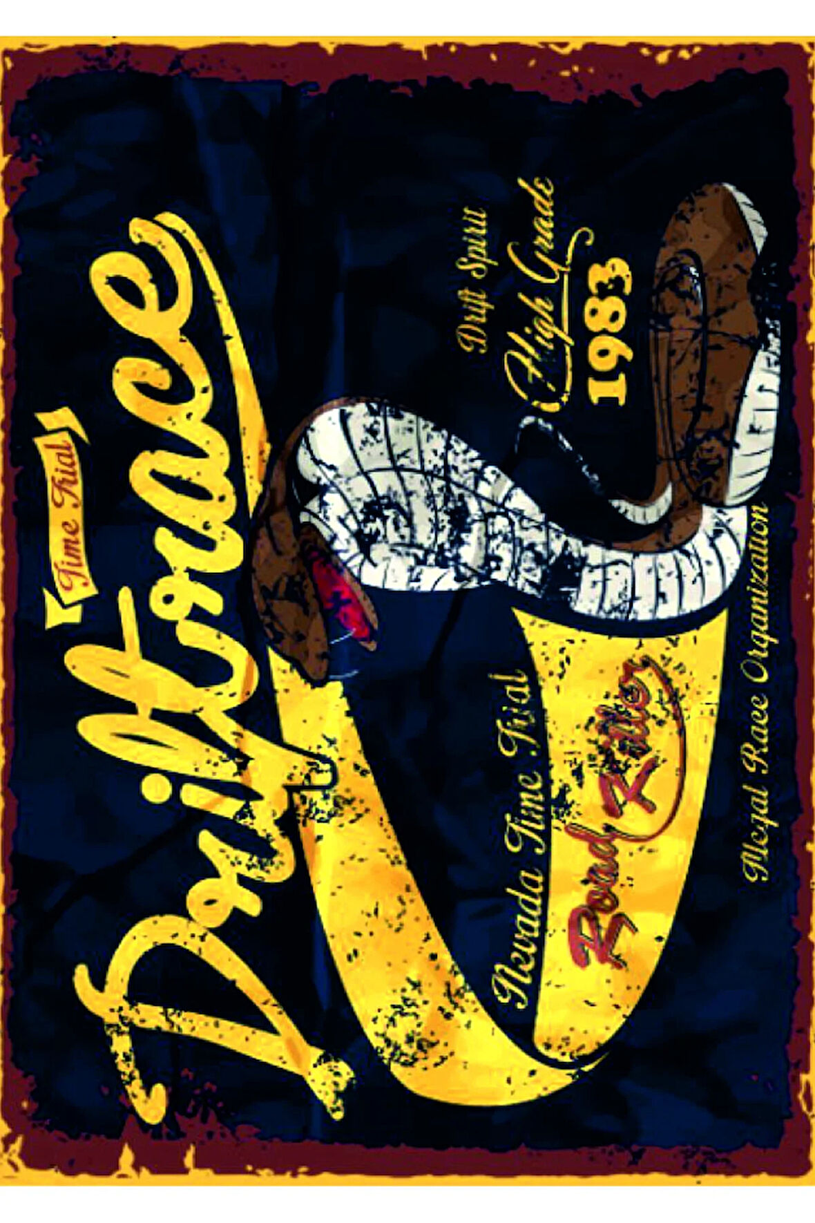 Vintage Tarz UV Baskılı MDF Dekor (20cm x 30cm)