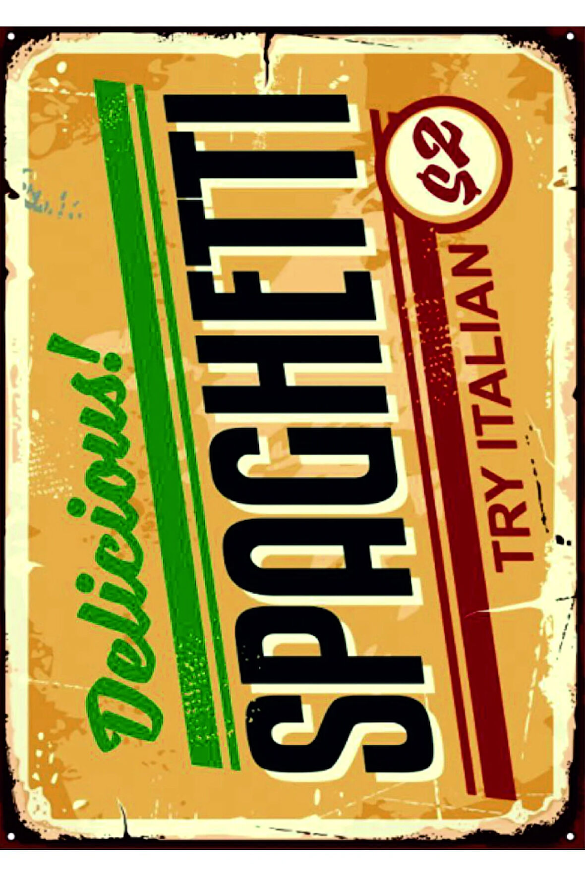 Vintage Tarz UV Baskılı MDF Dekor (20cm x 30cm)