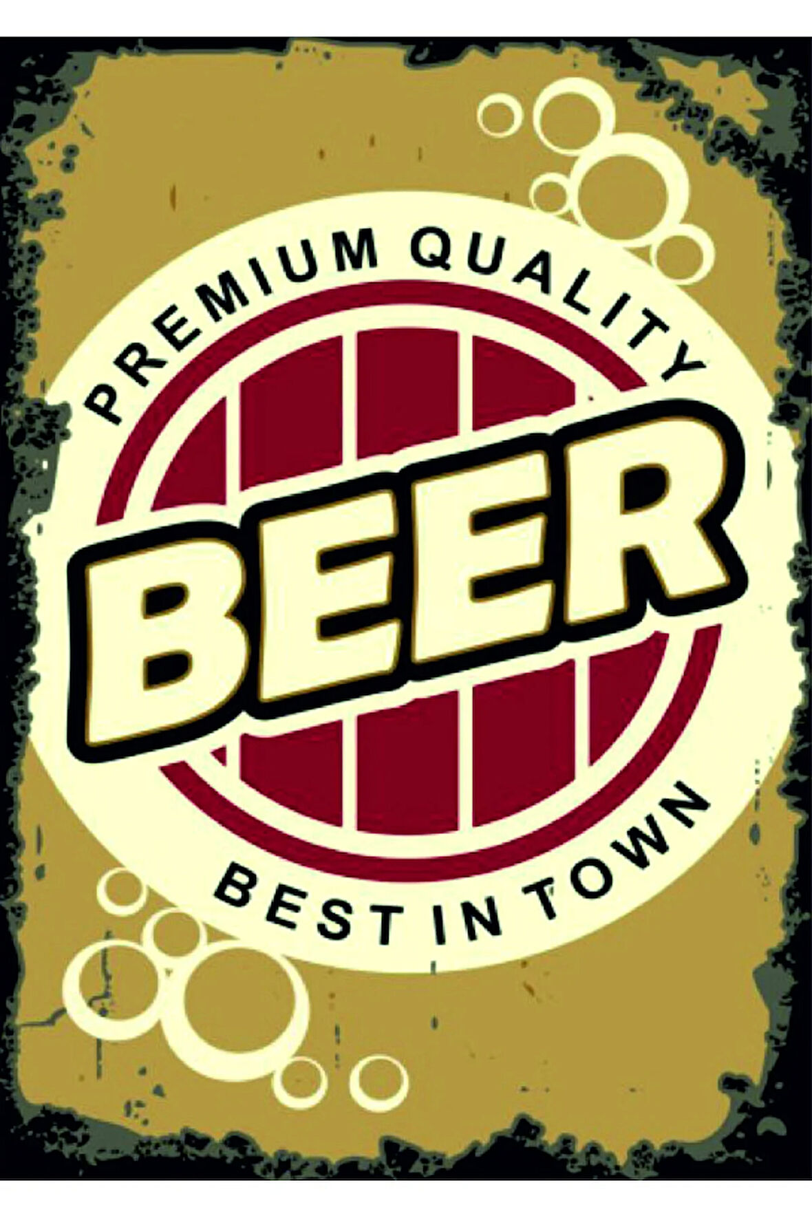 Vintage Tarz UV Baskılı MDF Dekor (20cm x 30cm)