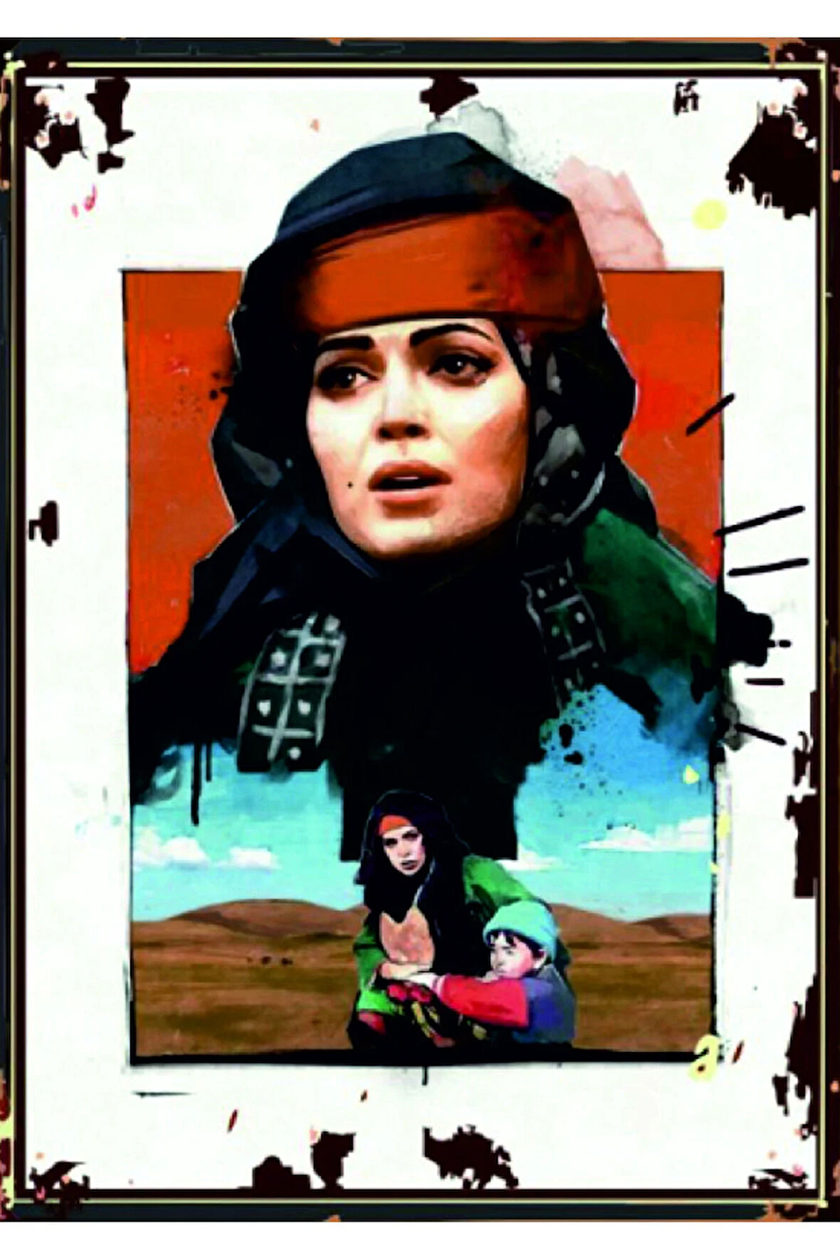 Vintage Tarz UV Baskılı MDF Dekor (20cm x 30cm)