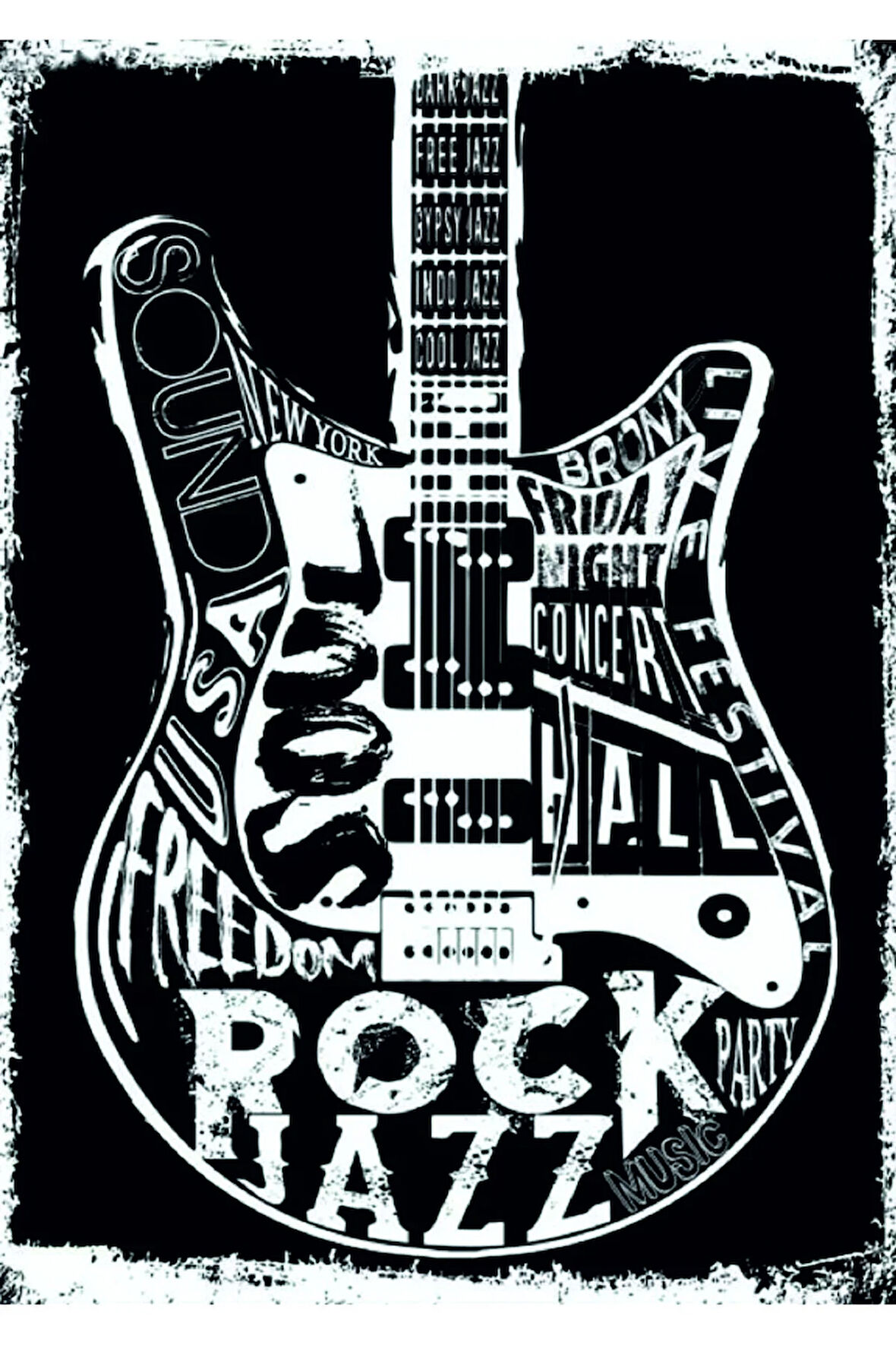 Vintage Tarz UV Baskılı MDF Dekor (20cm x 30cm)