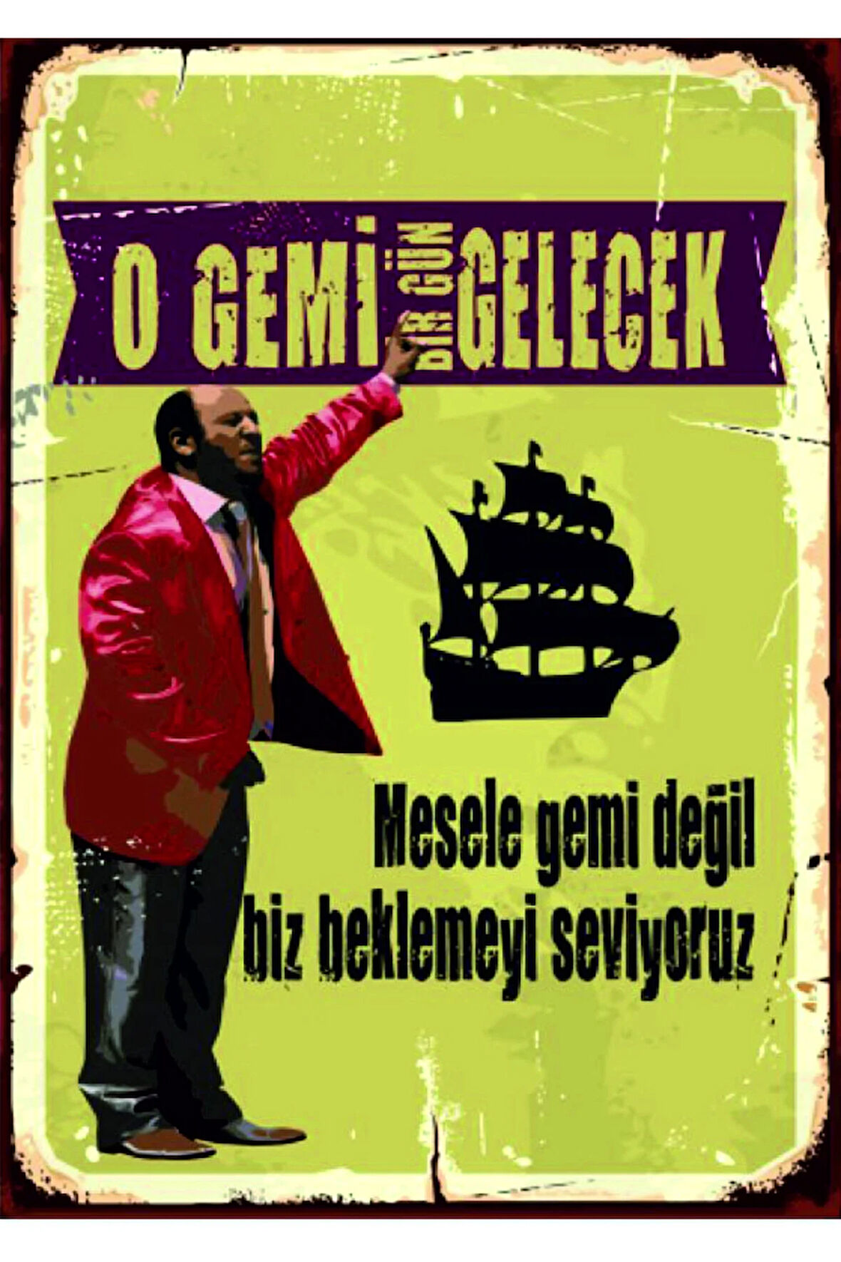 Vintage Tarz UV Baskılı MDF Dekor (20cm x 30cm)