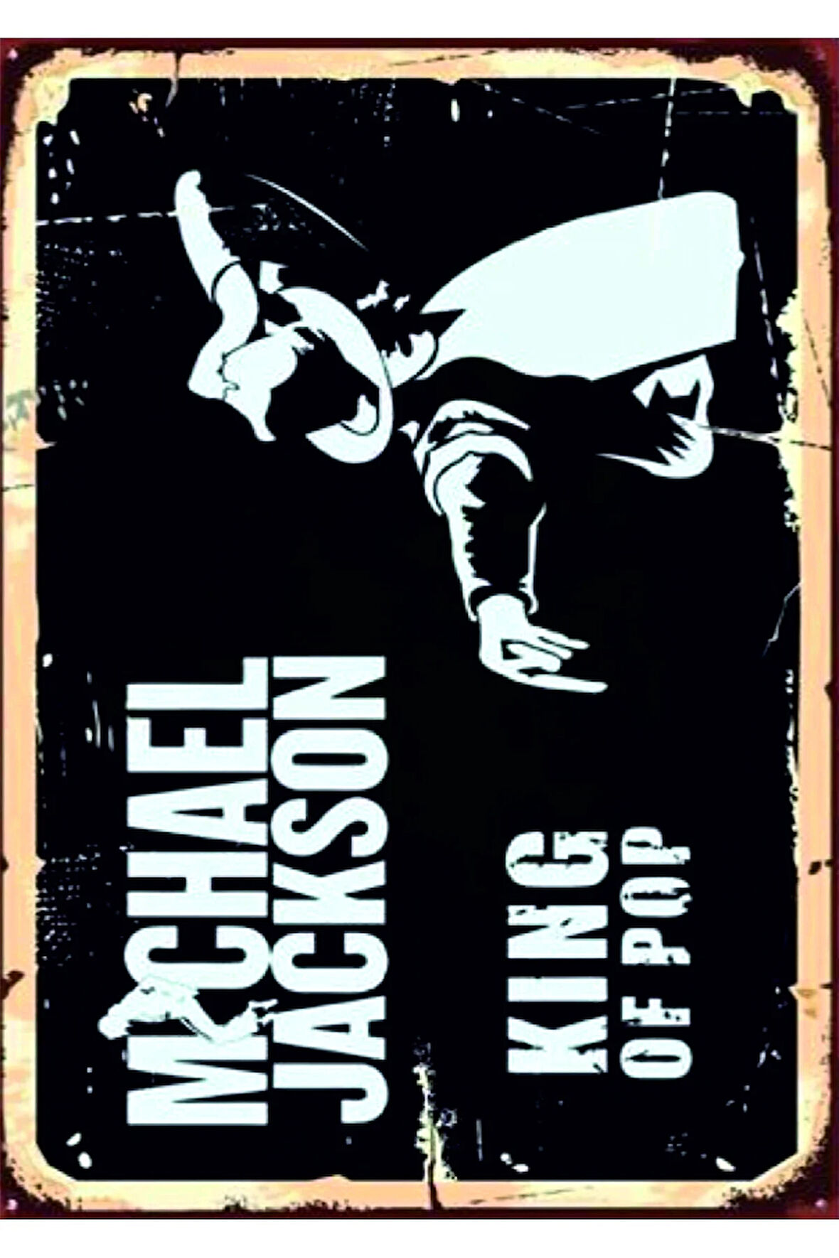 Vintage Tarz UV Baskılı MDF Dekor (20cm x 30cm)