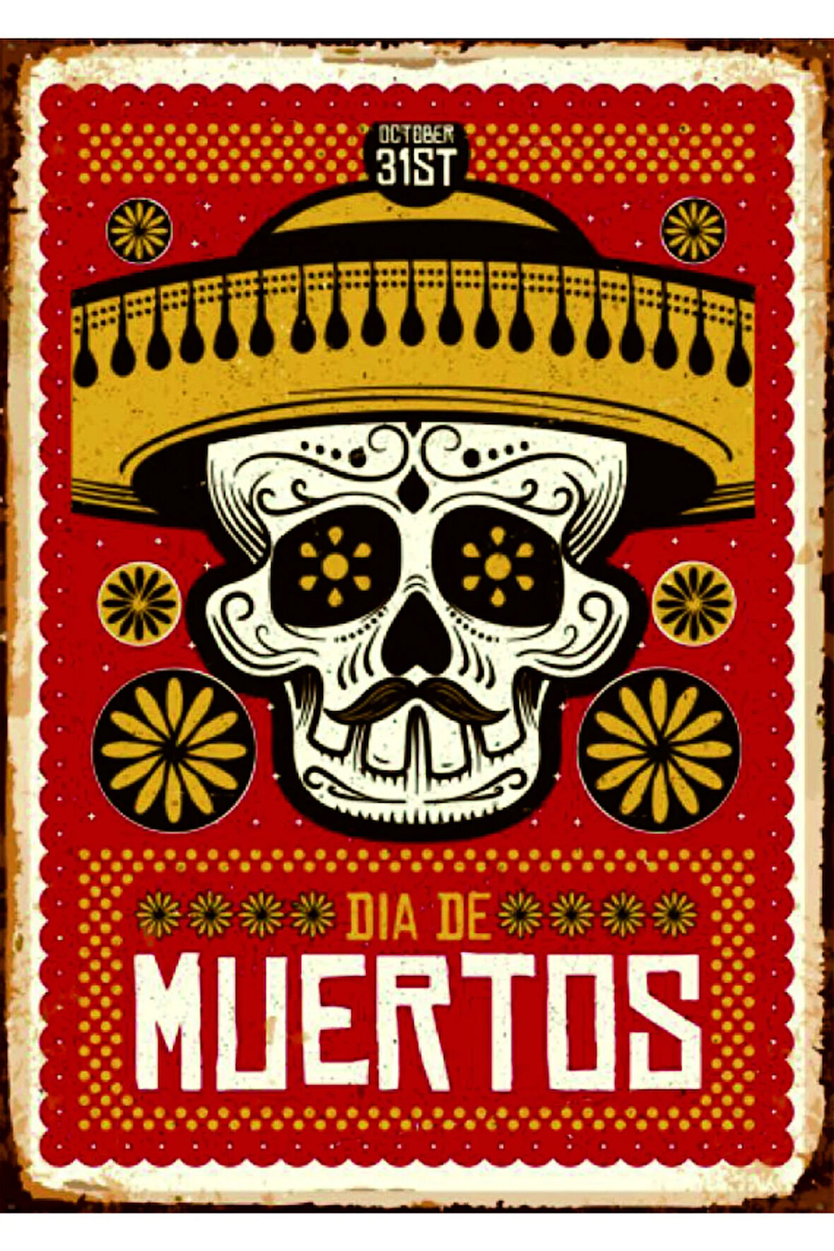 Vintage Tarz UV Baskılı MDF Dekor (20cm x 30cm)