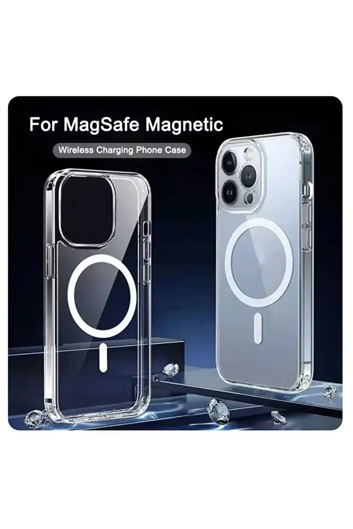 Iphone 16 Pro Max Magsafe Destekli Sert Silikon Kılıf