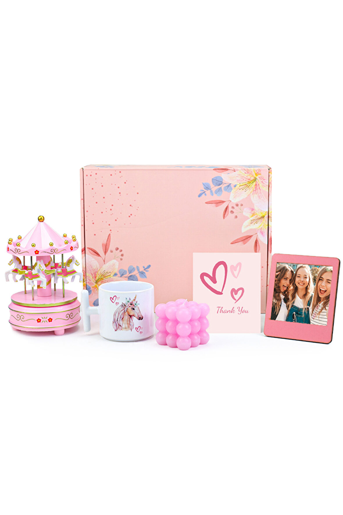 Kupa & Atlı Karınca & Mum & Çerçeve Hediye Kutusu